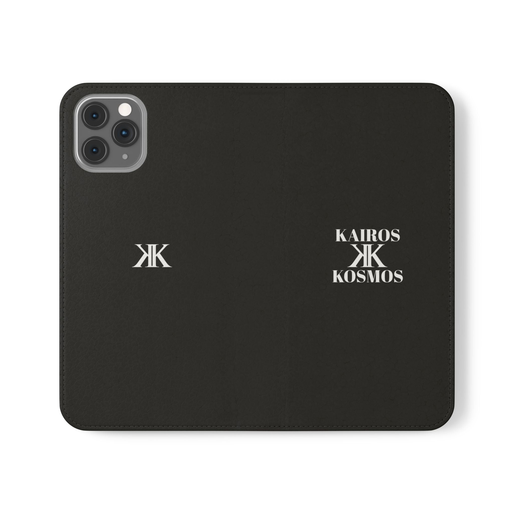 Kairos Kosmos Logo BLACK Flip Phone Case