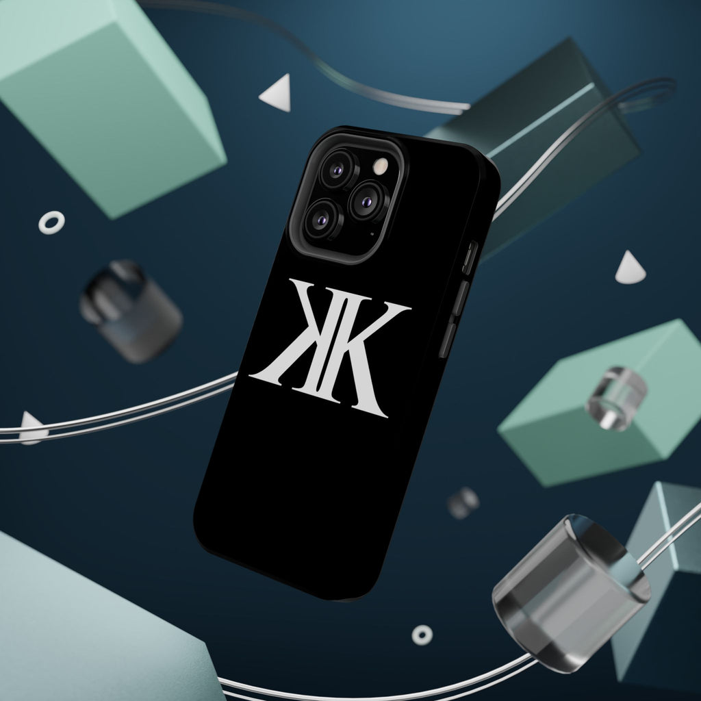 Magnetic Impact-Resistant BLACK Case with Bold KK Monogram