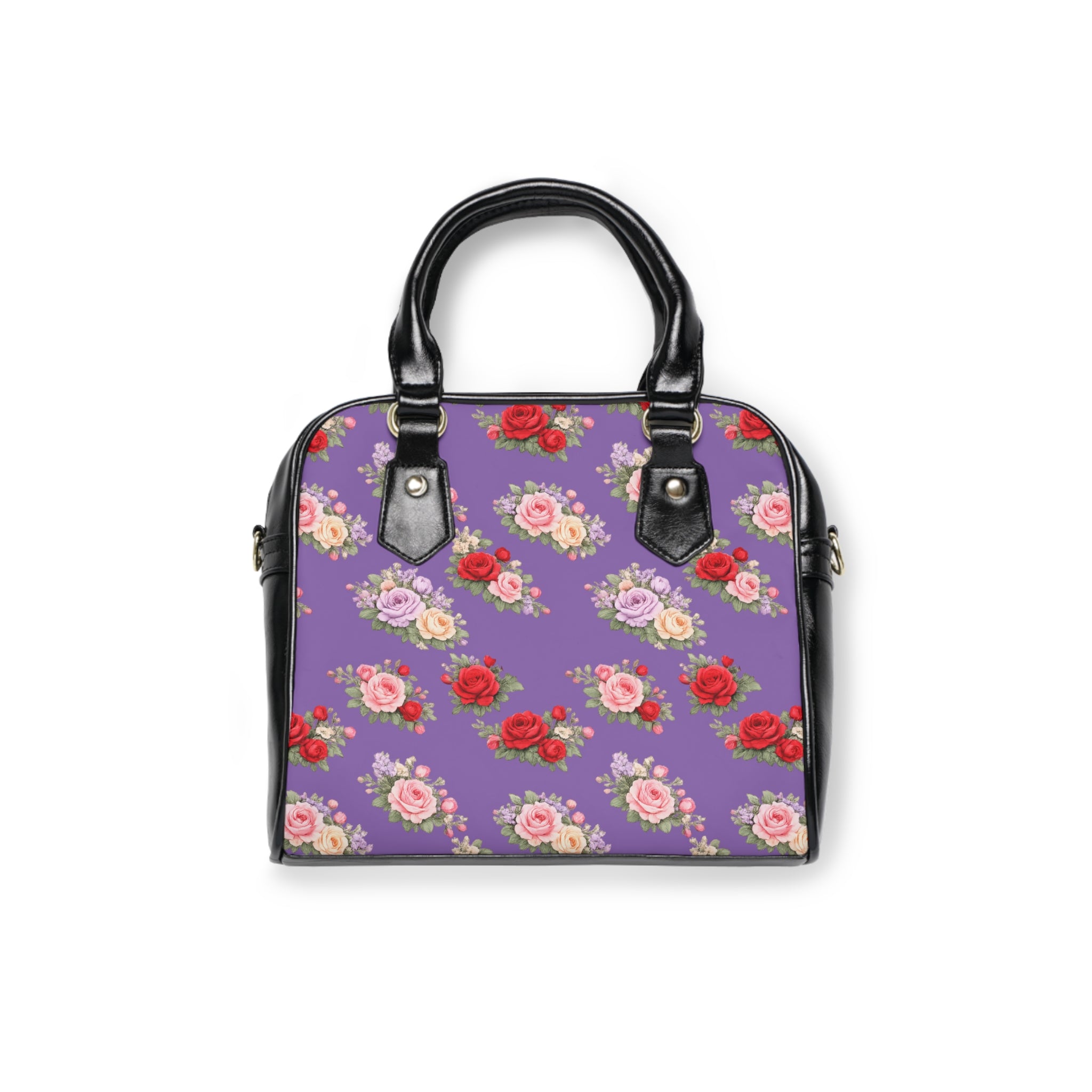 Anthos Collection Light Purple Vintage Floral 'Kairos Kosmos' Shoulder Handbag