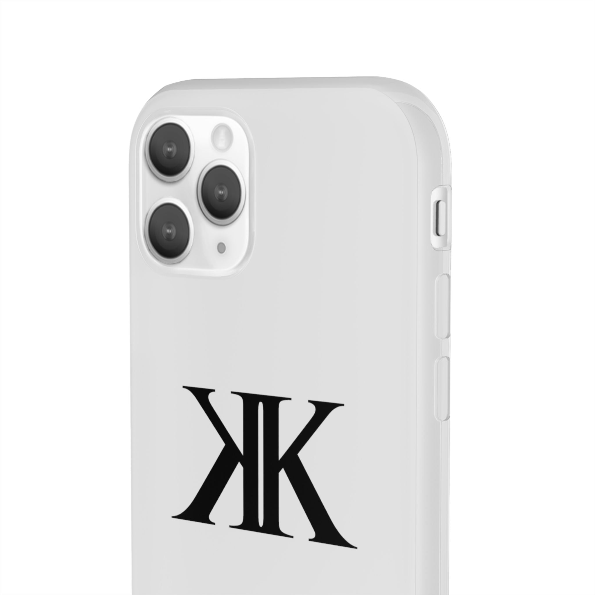 Monogram KK Phone Case — Minimalist Black Logo Flexi Case
