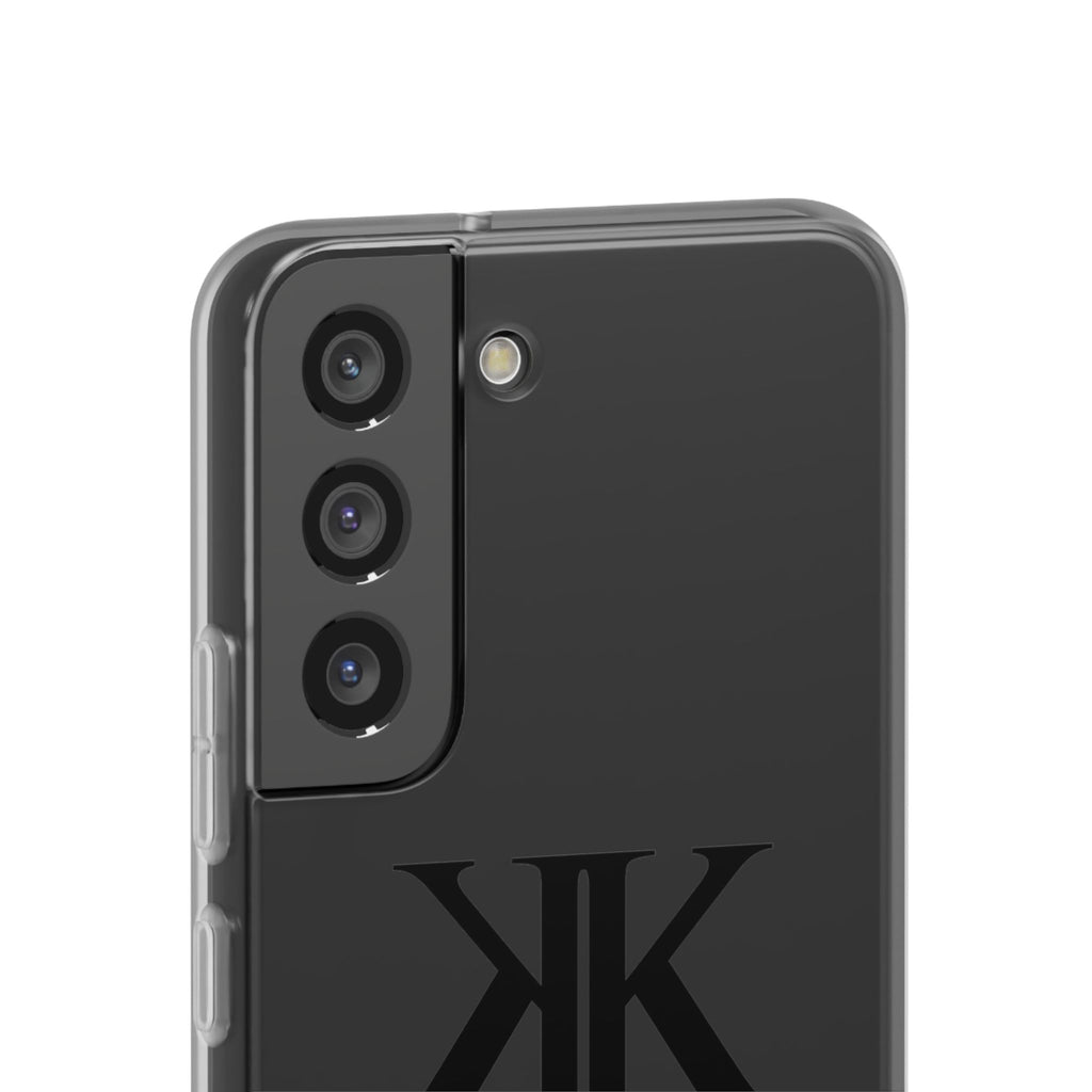 Monogram KK Phone Case — Minimalist Black Logo Flexi Case