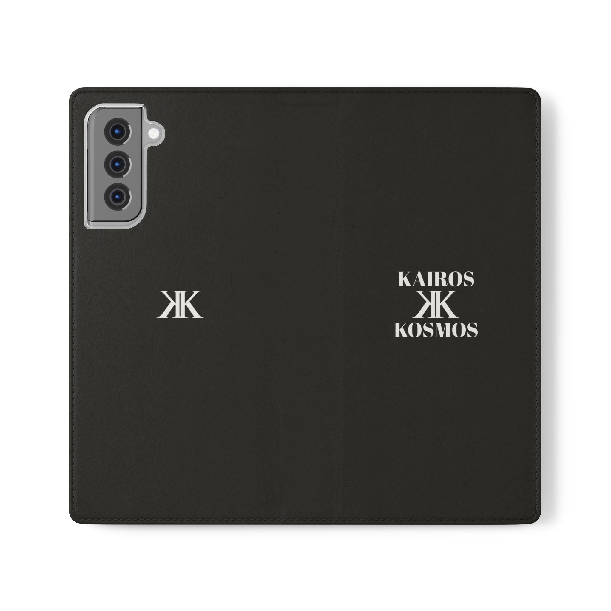 Kairos Kosmos Logo BLACK Flip Phone Case