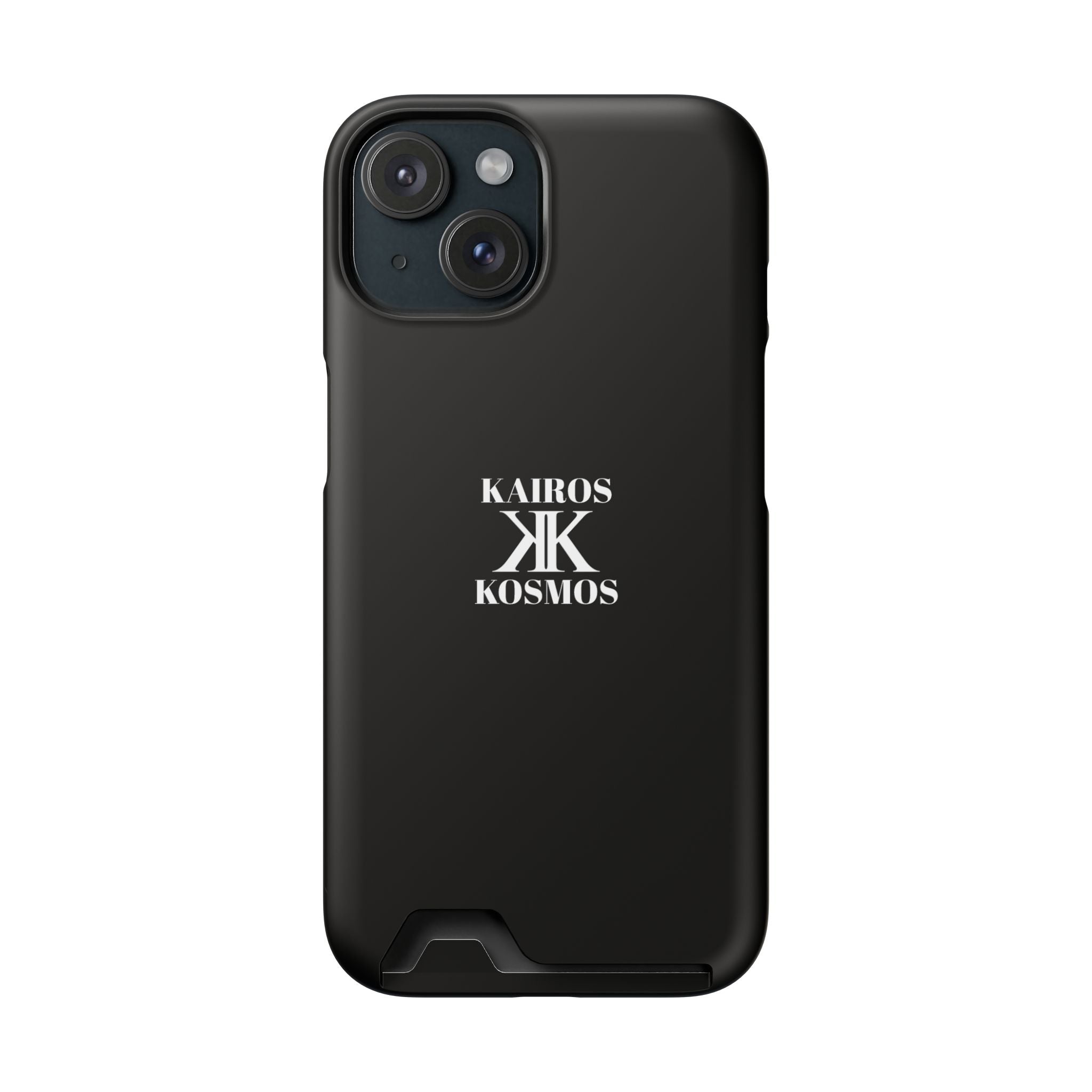 Kairos Kosmos BLACK Cardholder Phone Case — Slim Protective Wallet Case