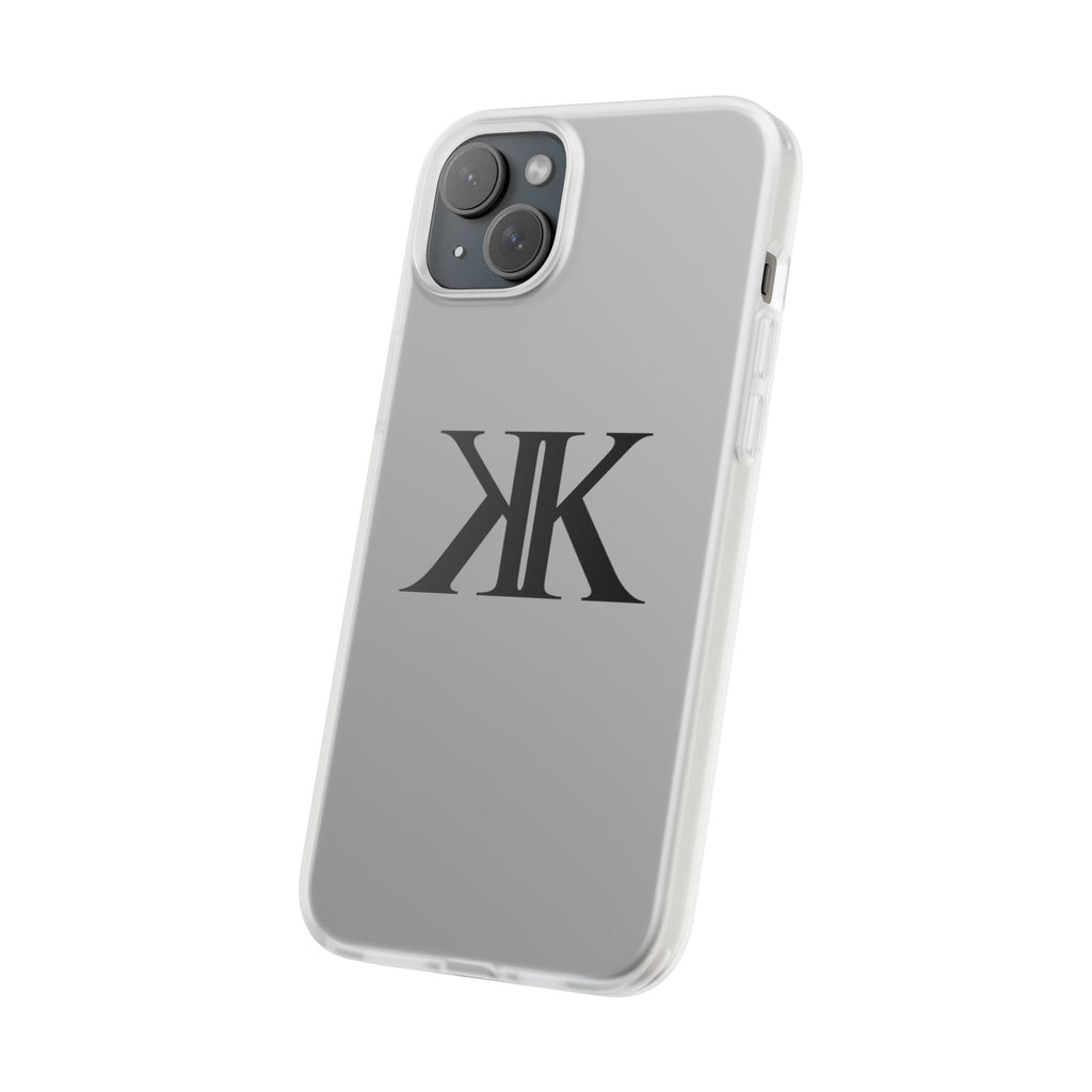 Monogram KK Phone Case — Minimalist Black Logo Flexi Case