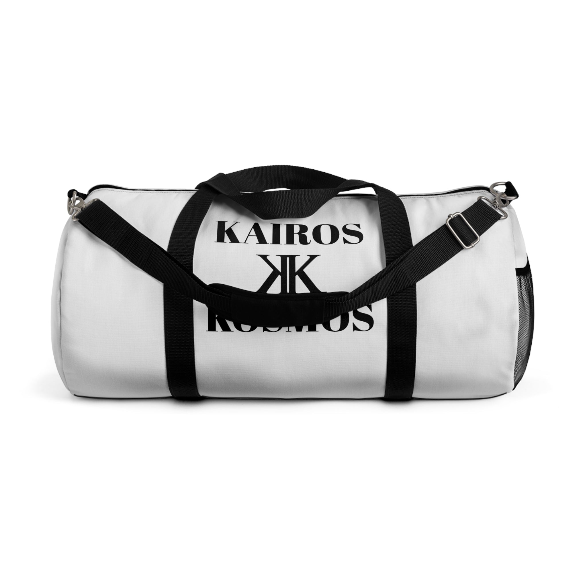 Kairos Kosmos Duffel Bag — White Gym & Travel Weekender