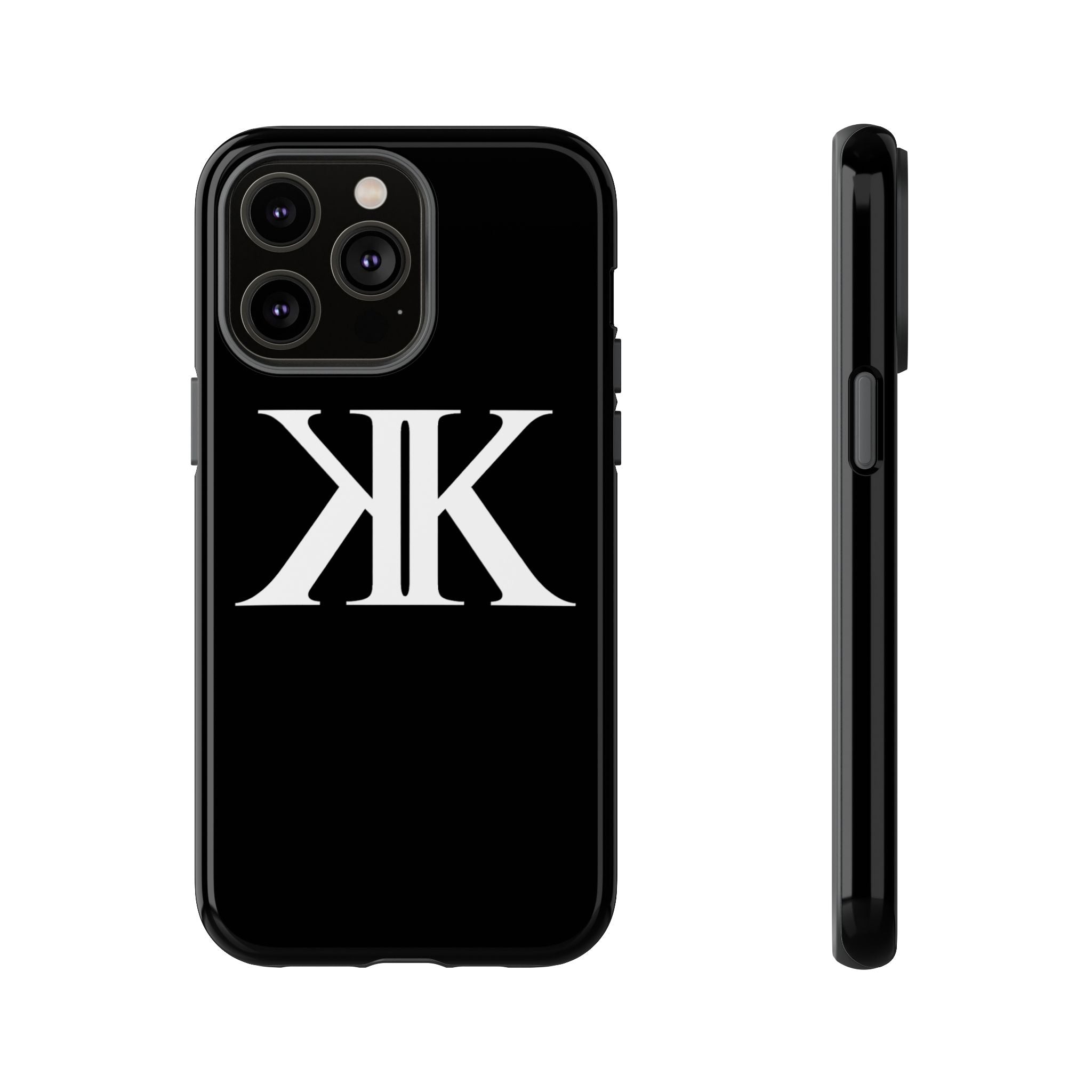 Monogram KK Phone Case BLACK — Tough Protective iPhone Cover