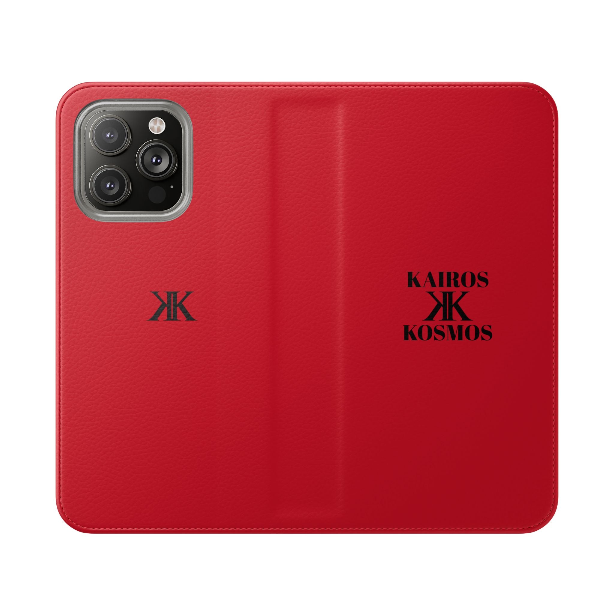 Kairos Kosmos Logo RED Flip Phone Case
