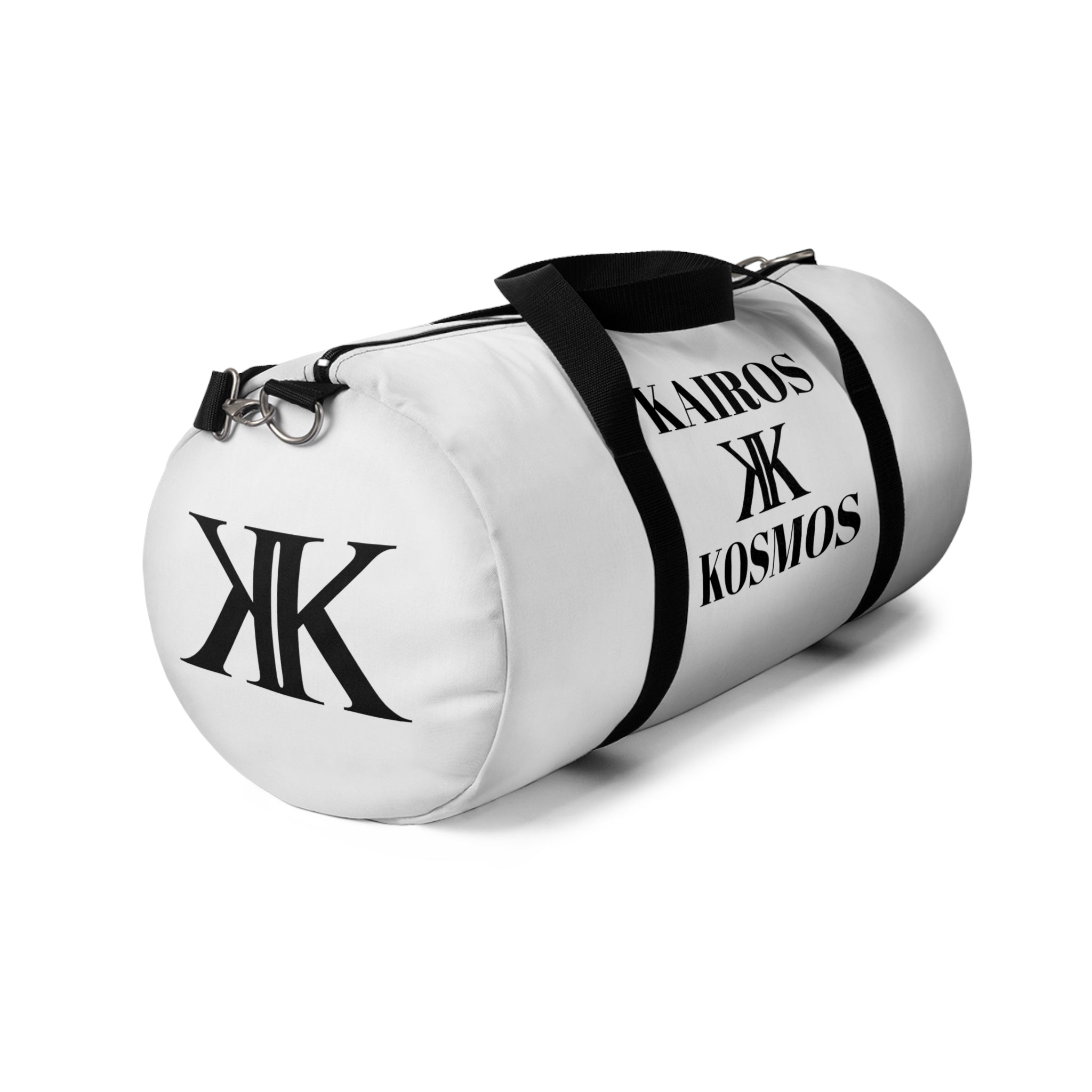 Kairos Kosmos Duffel Bag — White Gym & Travel Weekender