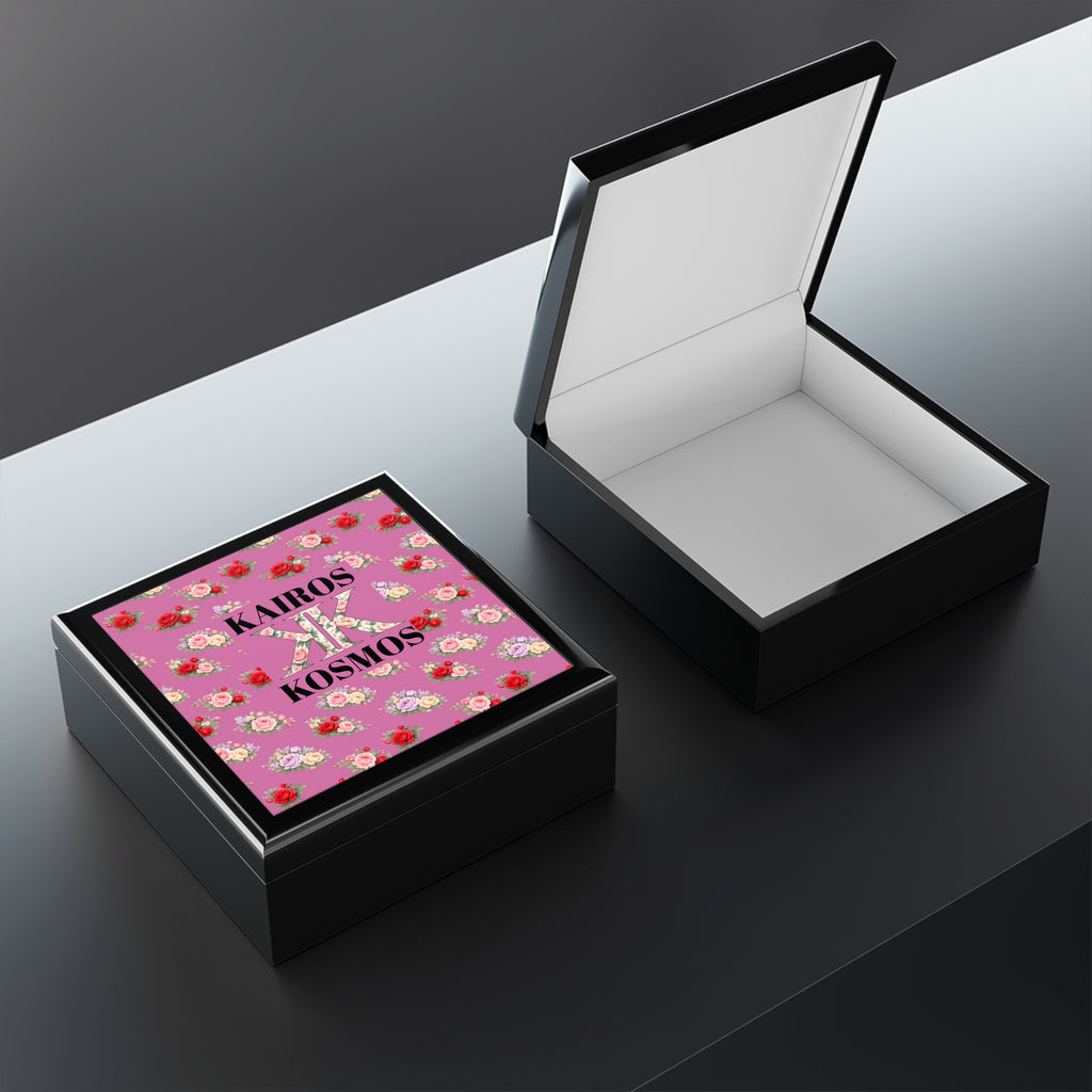 Anthos Collection 'Kairos Kosmos' Light Pink Jewelry Box — Decorative Keepsake Box