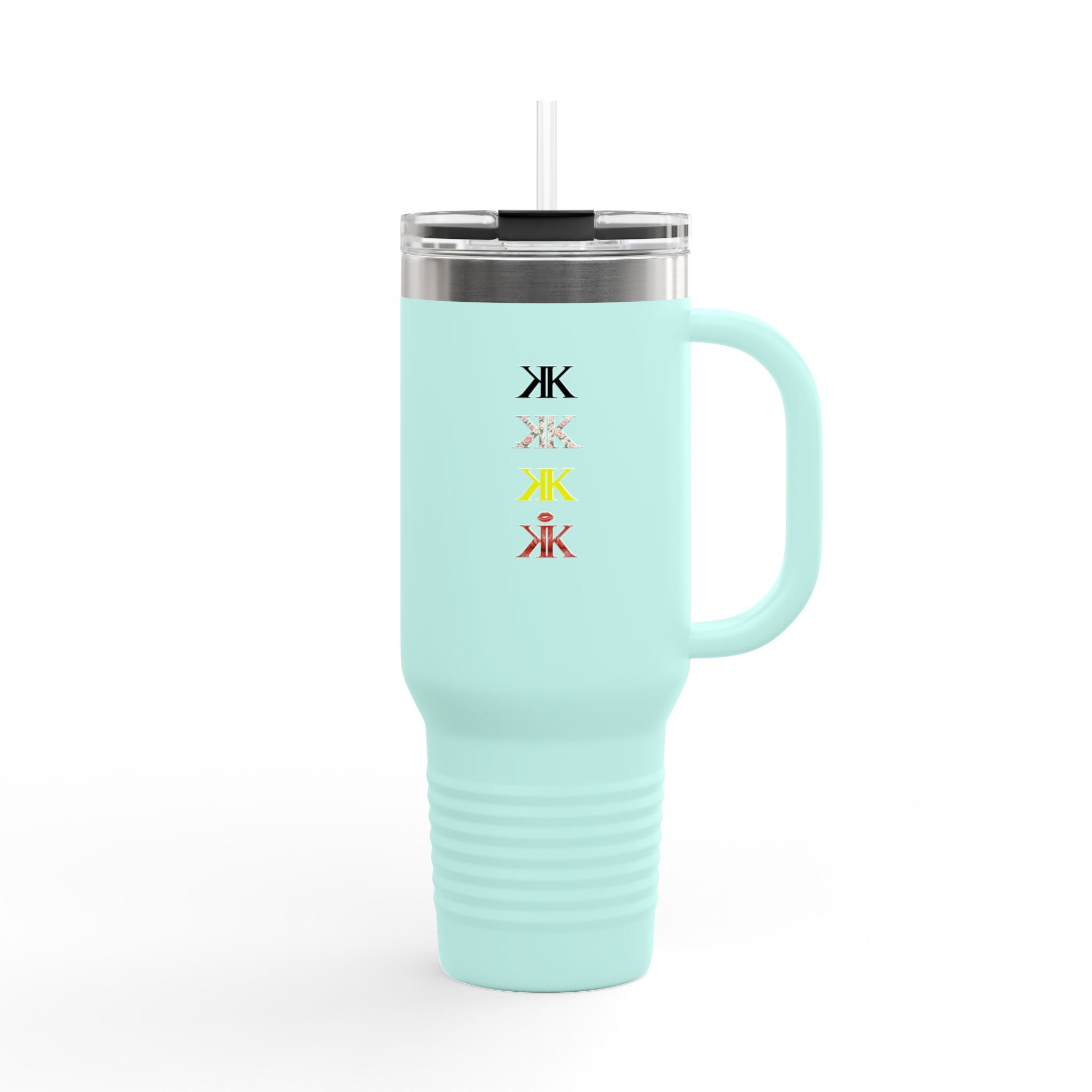 Sigil Collection 40oz Insulated Travel Mug — Vertical Monogram