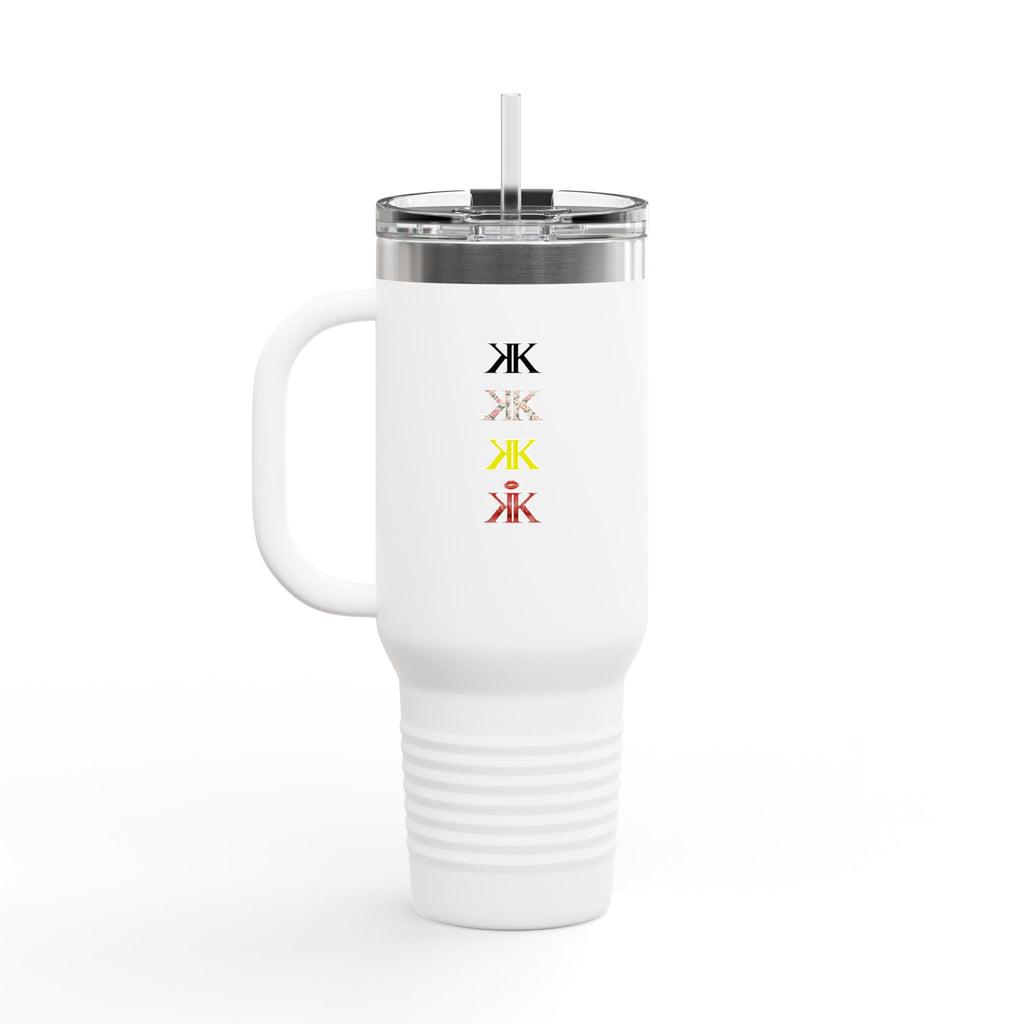 Sigil Collection 40oz Insulated Travel Mug — Vertical Monogram