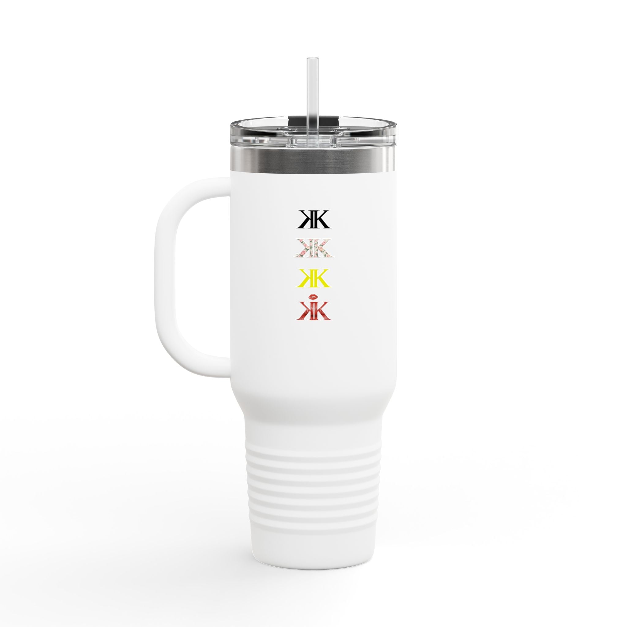 Sigil Collection 40oz Insulated Travel Mug — Vertical Monogram