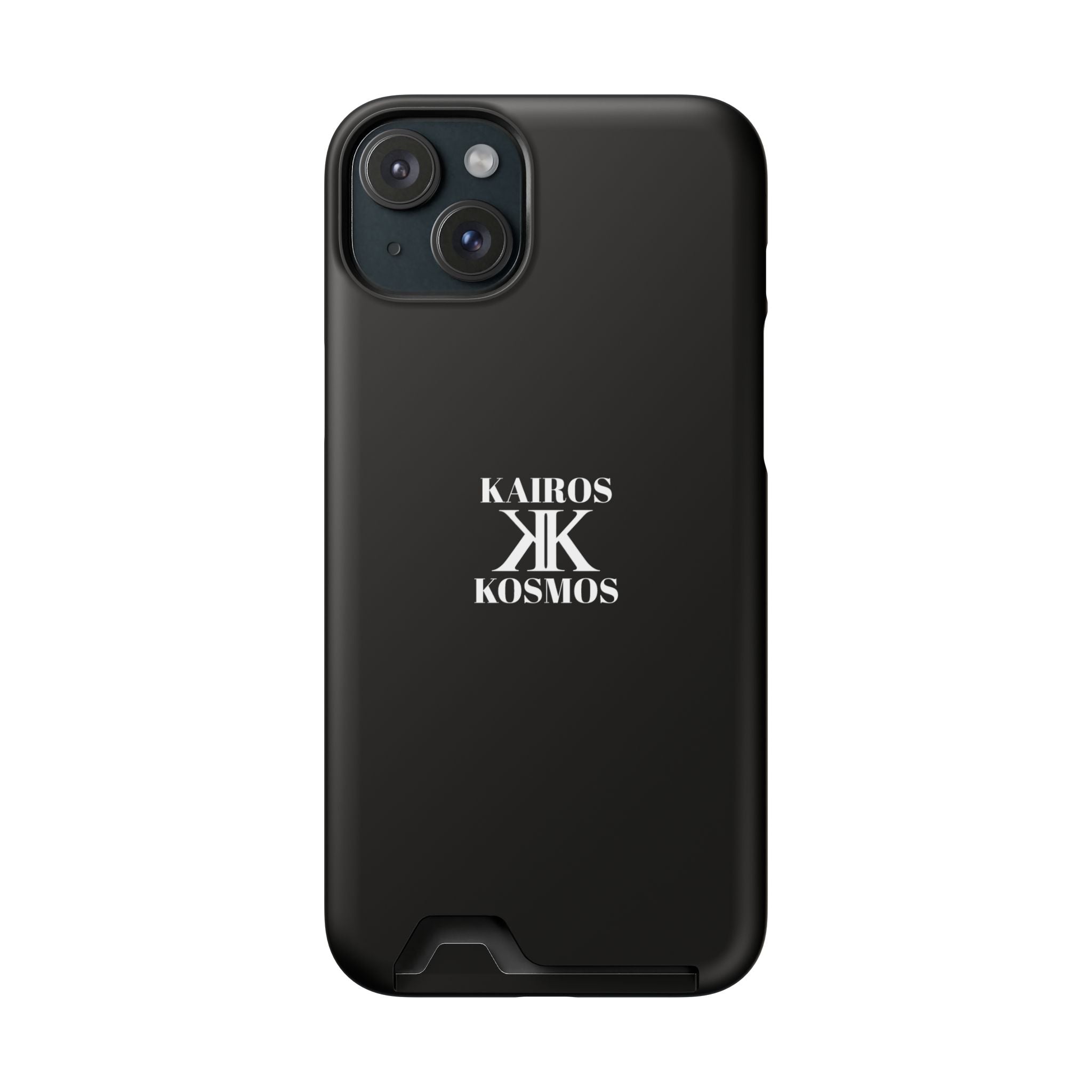 Kairos Kosmos BLACK Cardholder Phone Case — Slim Protective Wallet Case