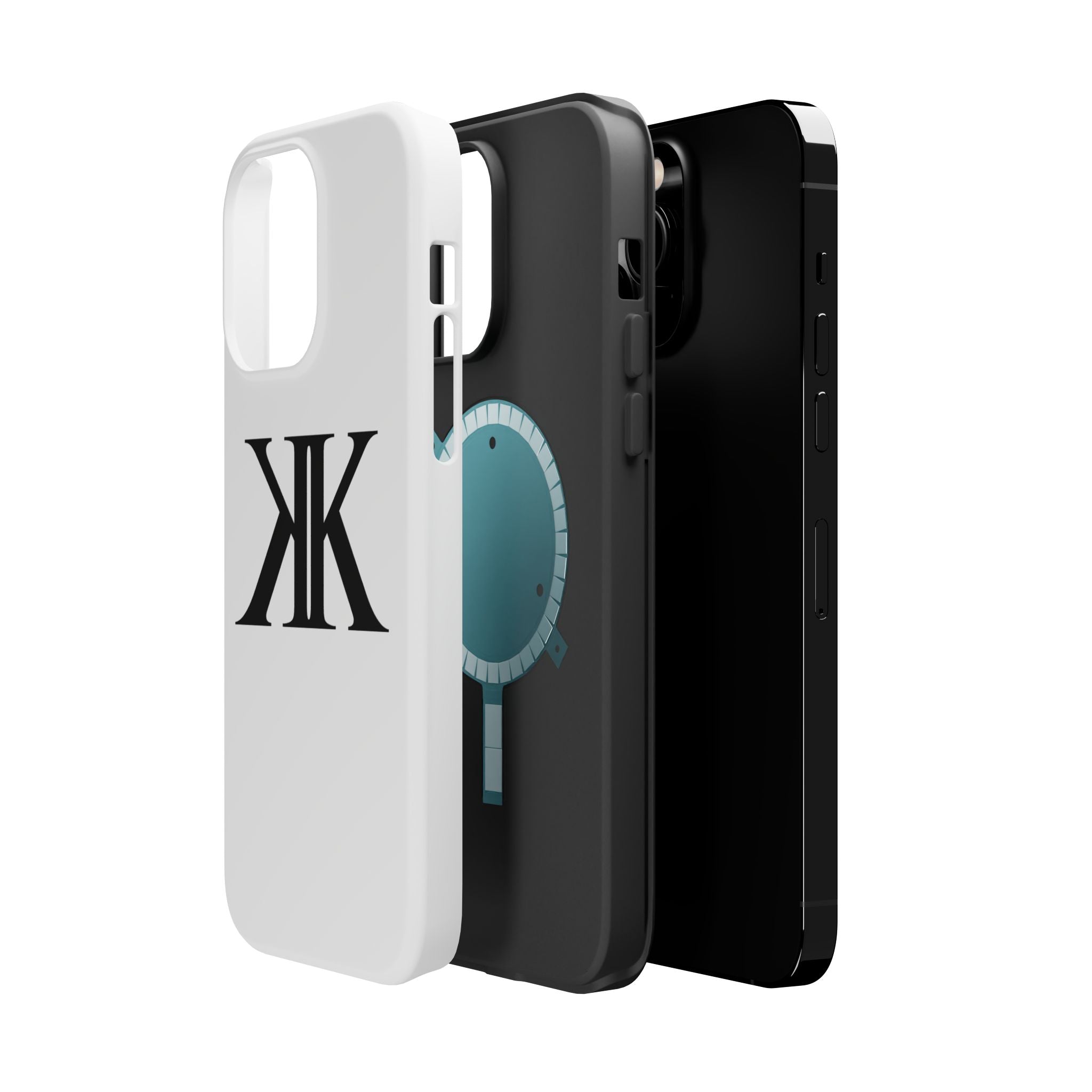Magnetic Impact-Resistant Case with Bold KK Monogram