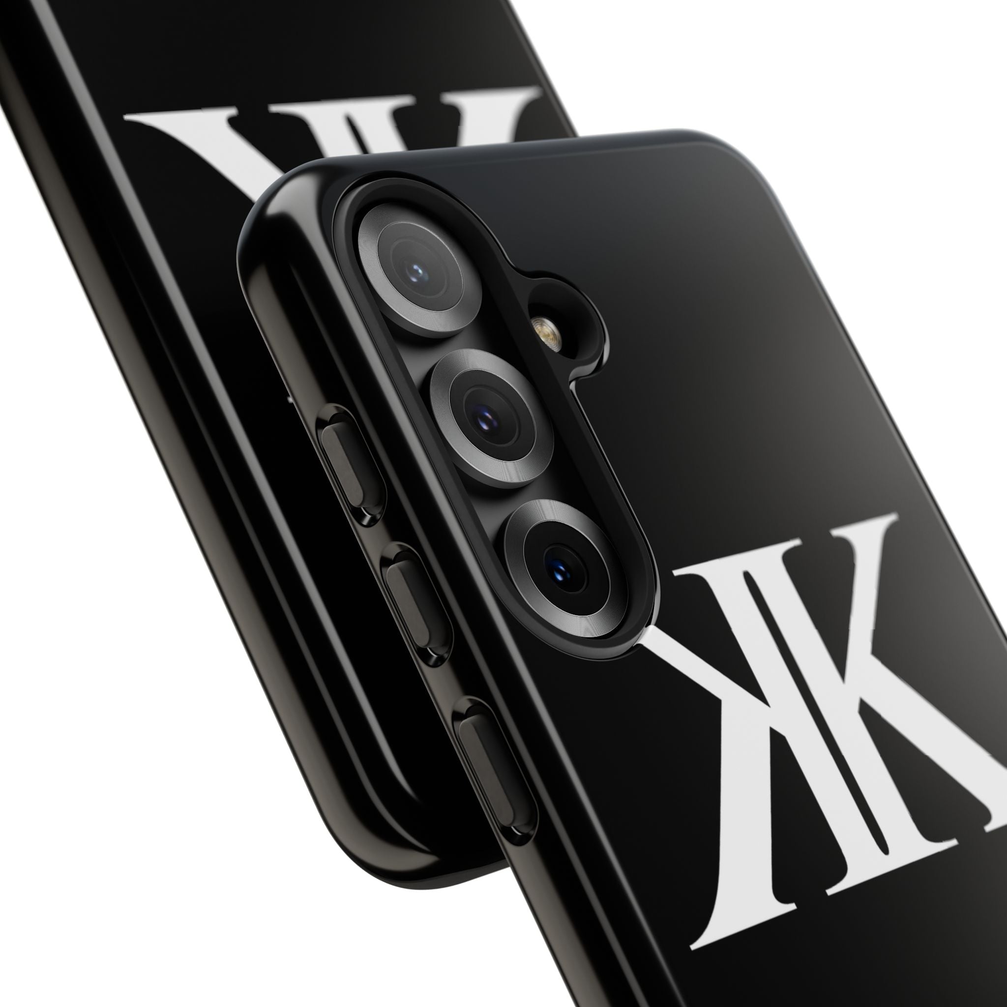 Monogram KK Phone Case BLACK — Tough Protective iPhone Cover