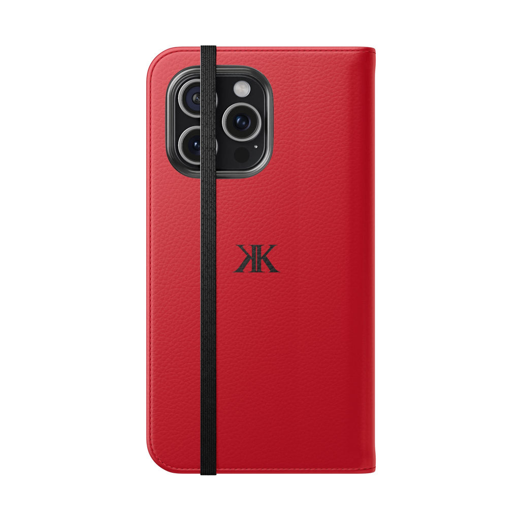 Kairos Kosmos Logo RED Flip Phone Case