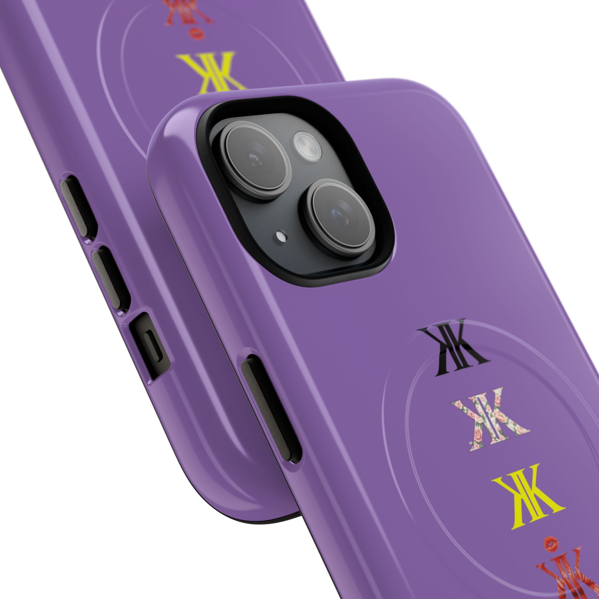 Sigil Collection Light Purple Phone Case — Minimalist Monogram Stack Tough Magnetic Case