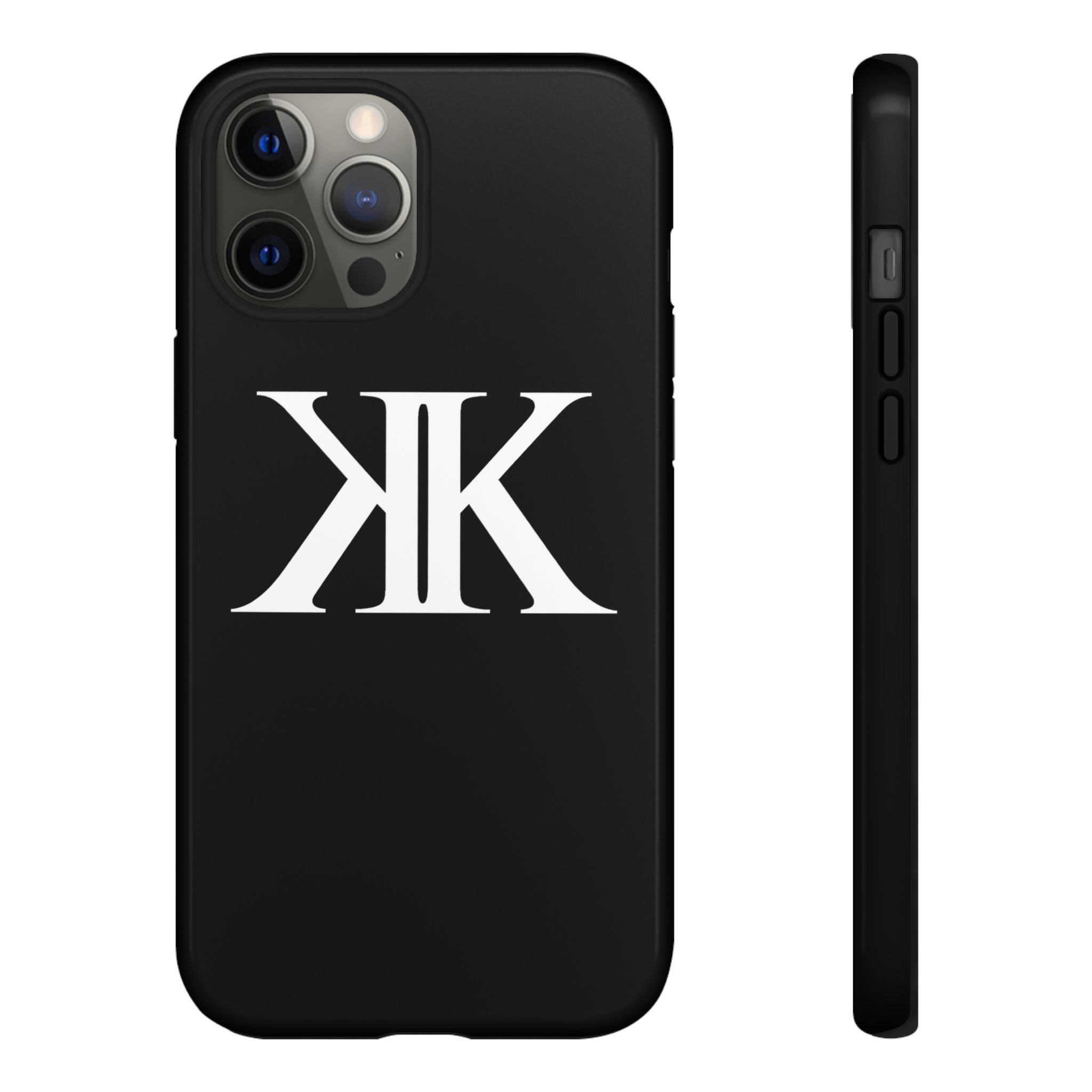 Monogram KK Phone Case BLACK — Tough Protective iPhone Cover