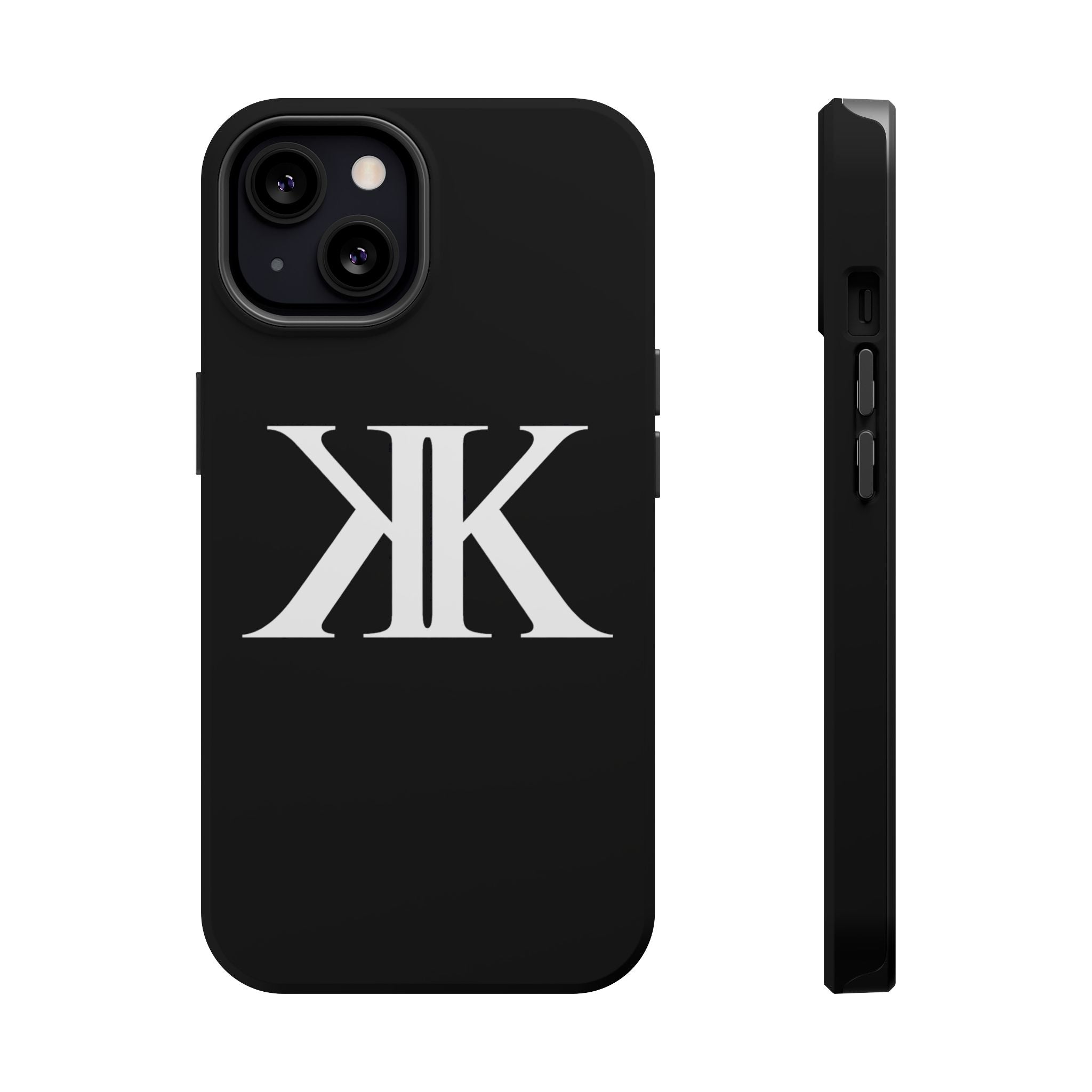 Magnetic Impact-Resistant BLACK Case with Bold KK Monogram