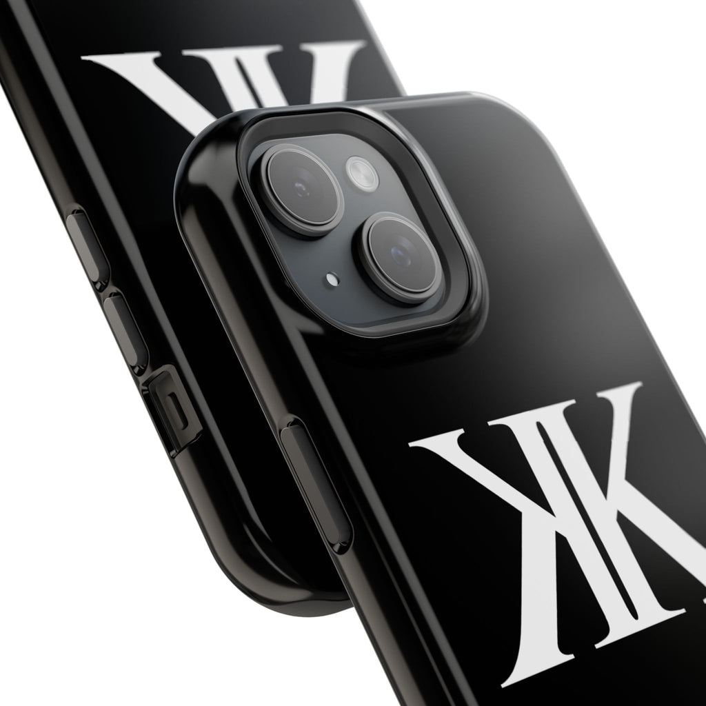 Magnetic Impact-Resistant BLACK Case with Bold KK Monogram