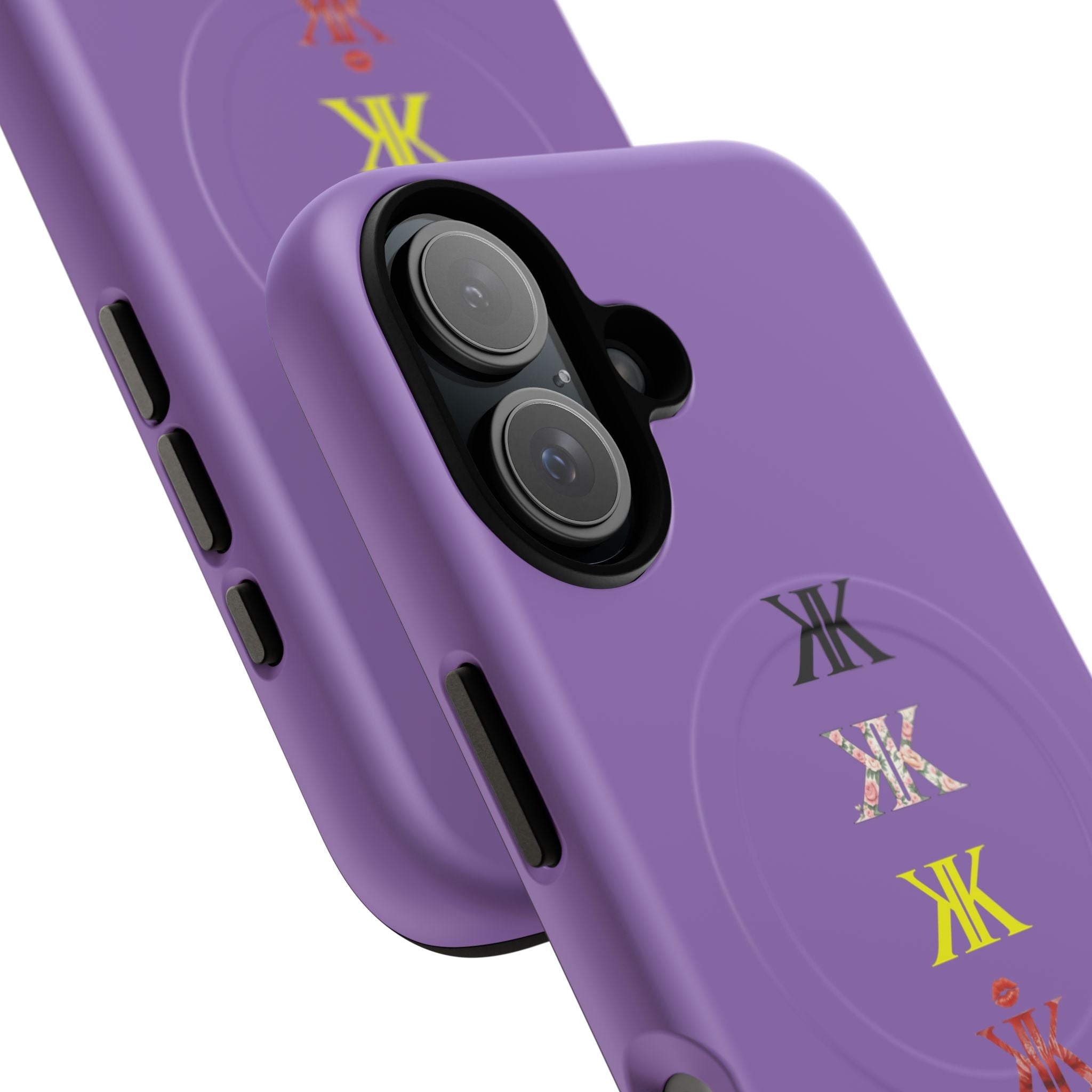 Sigil Collection Light Purple Phone Case — Minimalist Monogram Stack Tough Magnetic Case