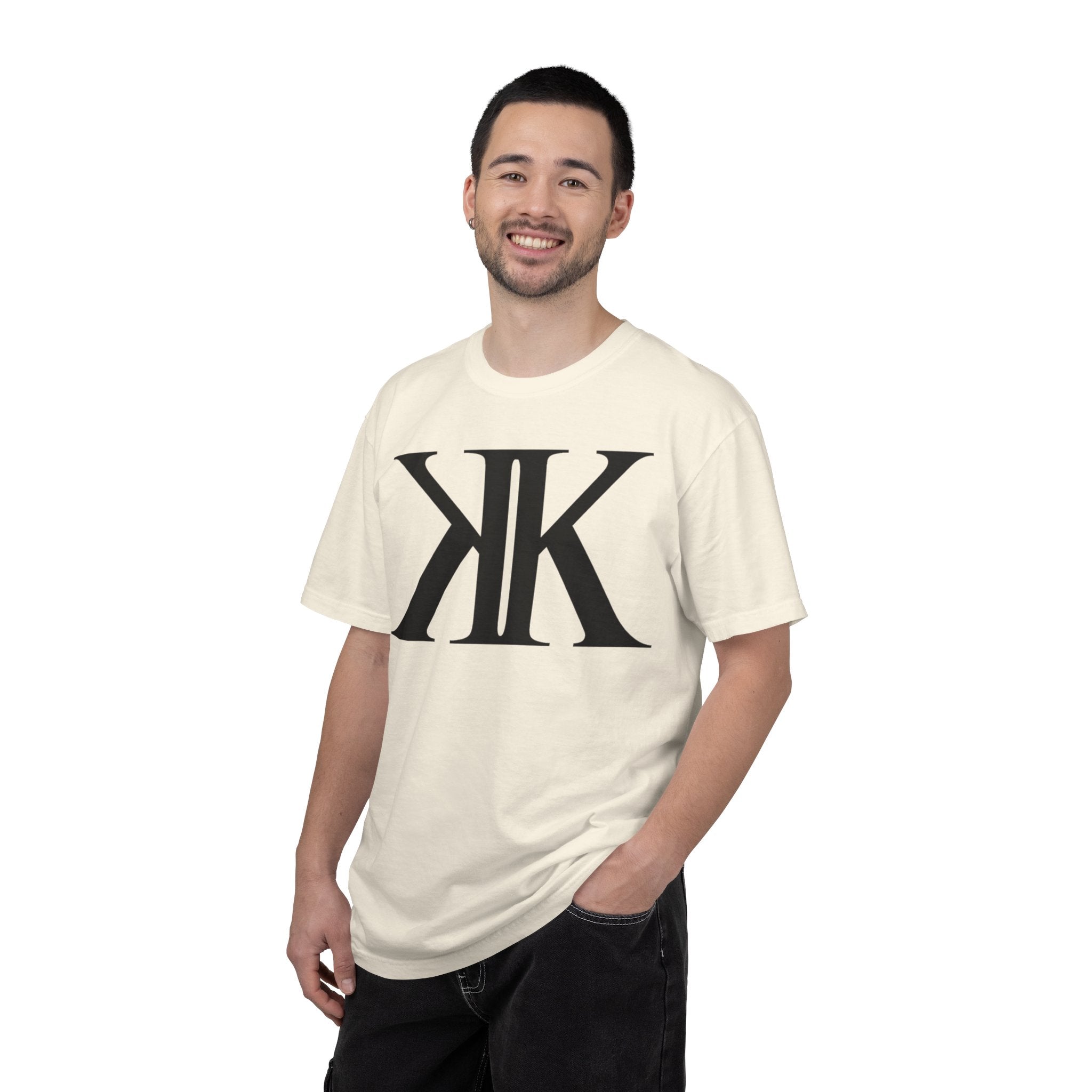 KK Monogram Tee — Bold Symmetrical Lettermark T-Shirt