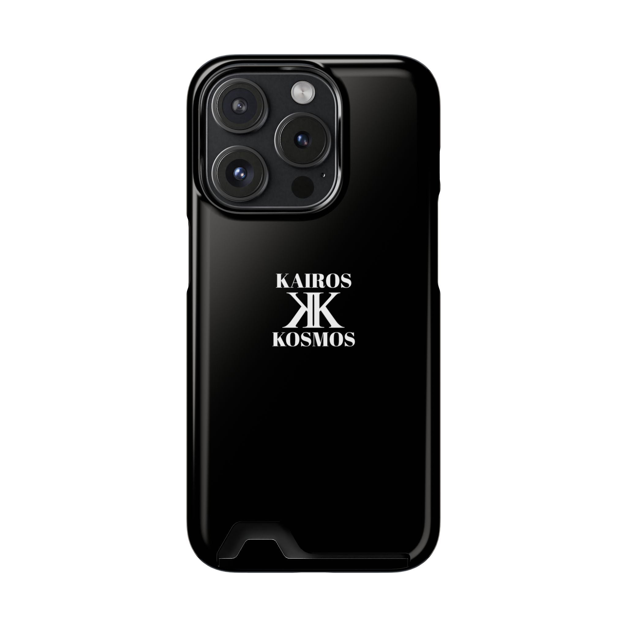 Kairos Kosmos BLACK Cardholder Phone Case — Slim Protective Wallet Case