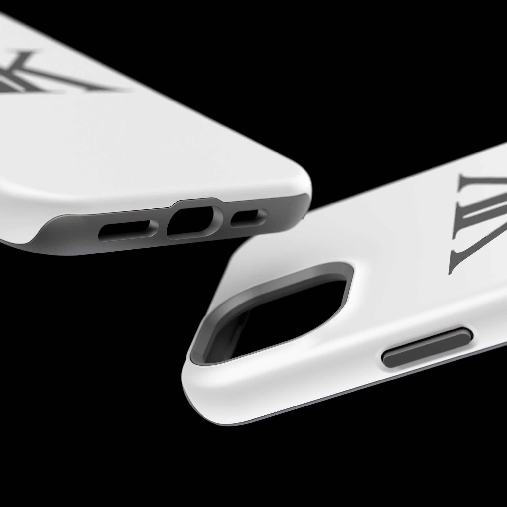 Magnetic Impact-Resistant Case with Bold KK Monogram