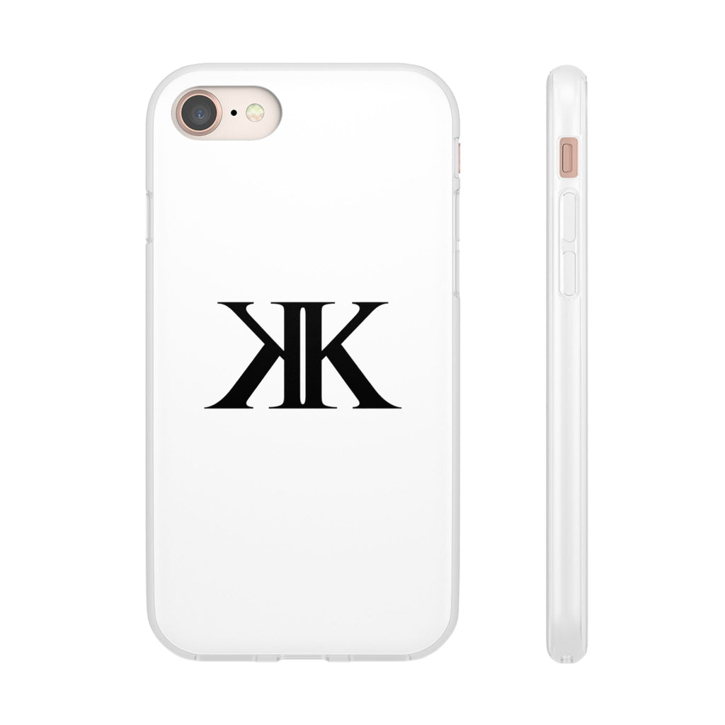 Monogram KK Phone Case — Minimalist Black Logo Flexi Case