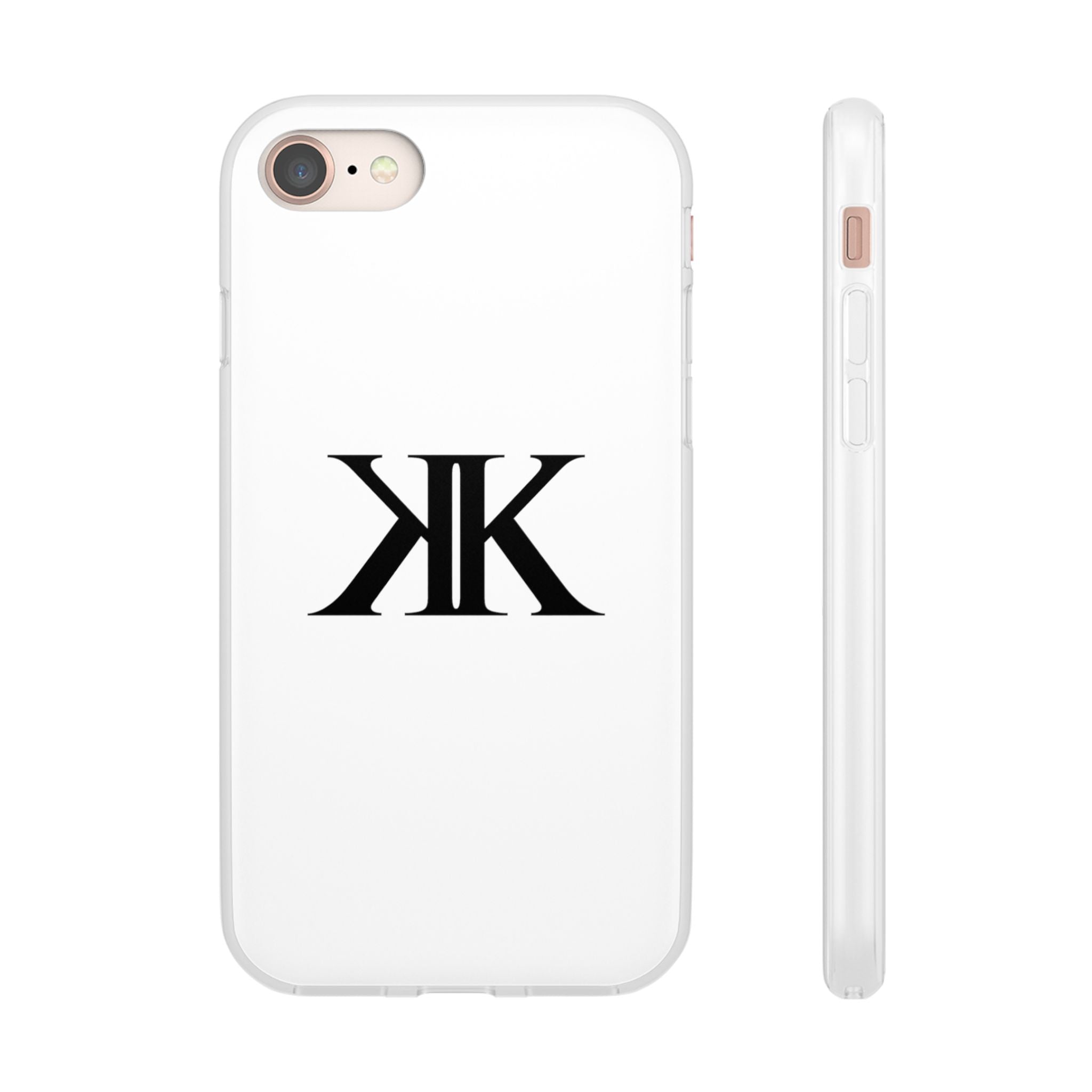 Monogram KK Phone Case — Minimalist Black Logo Flexi Case