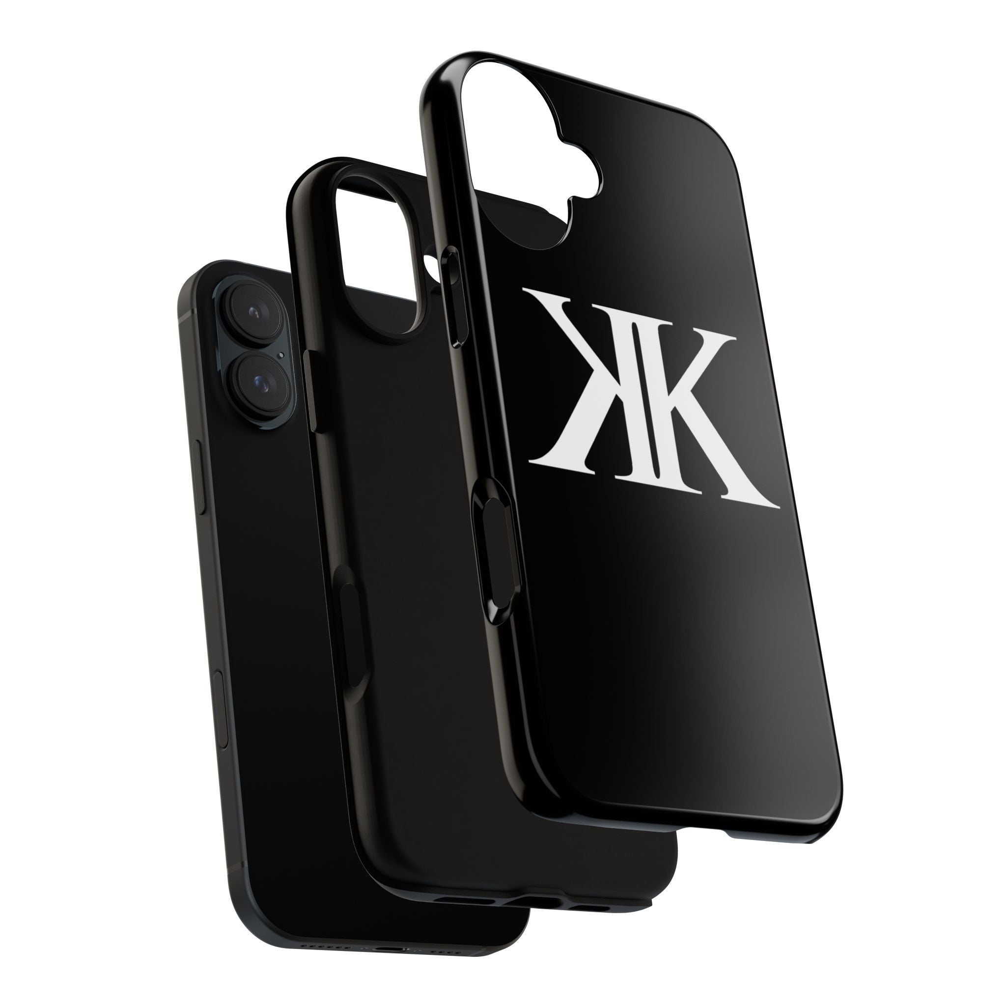 Monogram KK Phone Case BLACK — Tough Protective iPhone Cover