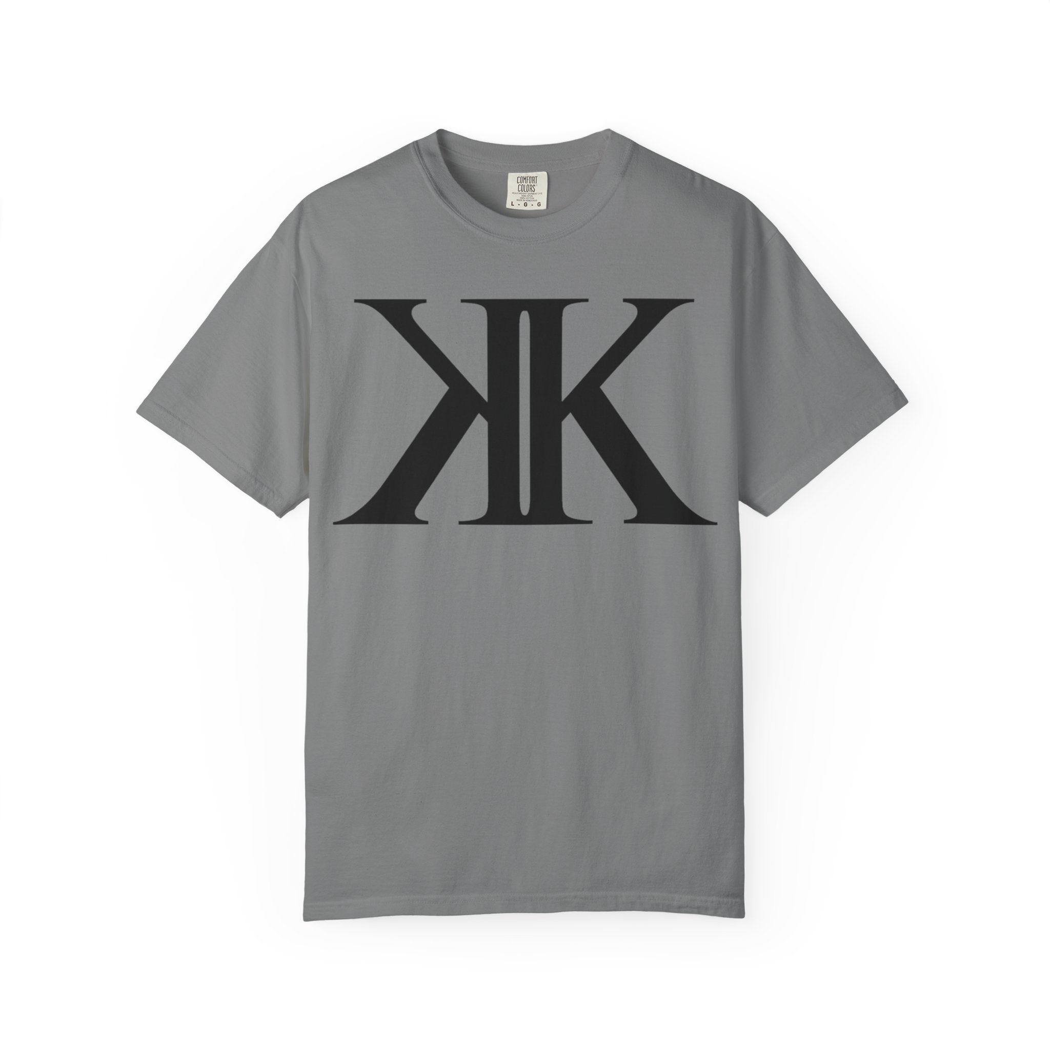 KK Monogram Tee — Bold Symmetrical Lettermark T-Shirt