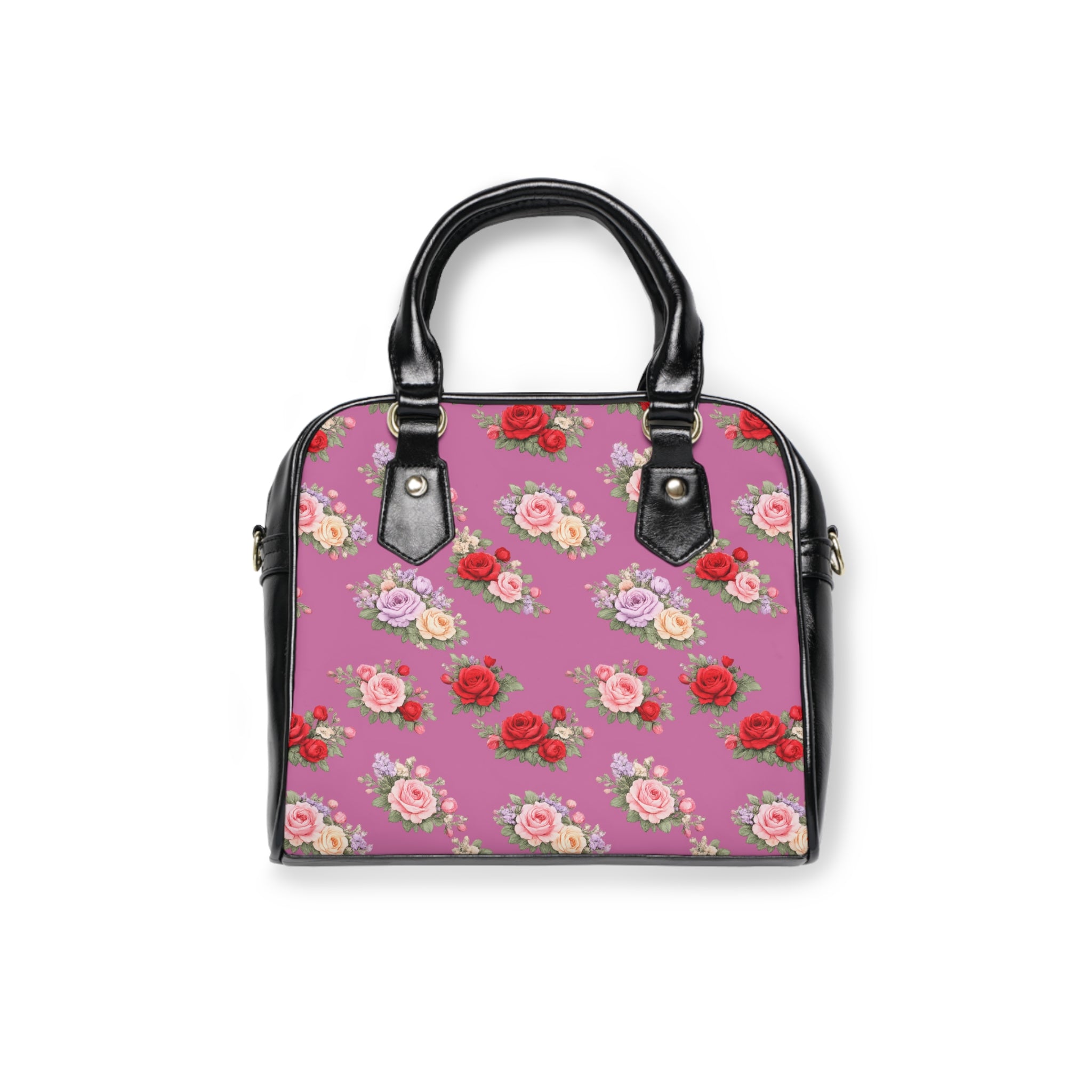 Anthos Collection Light Pink Vintage Floral 'Kairos Kosmos' Shoulder Handbag