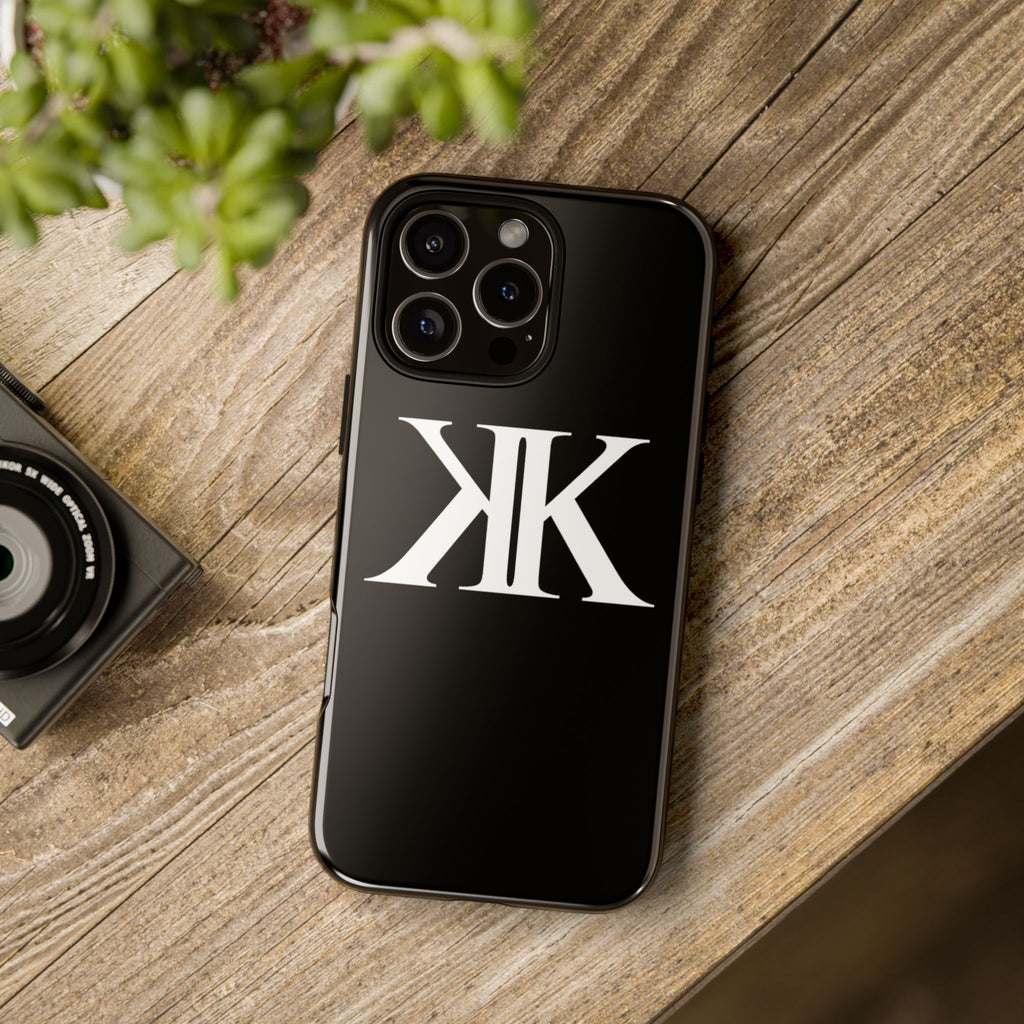 Monogram KK Phone Case BLACK — Tough Protective iPhone Cover