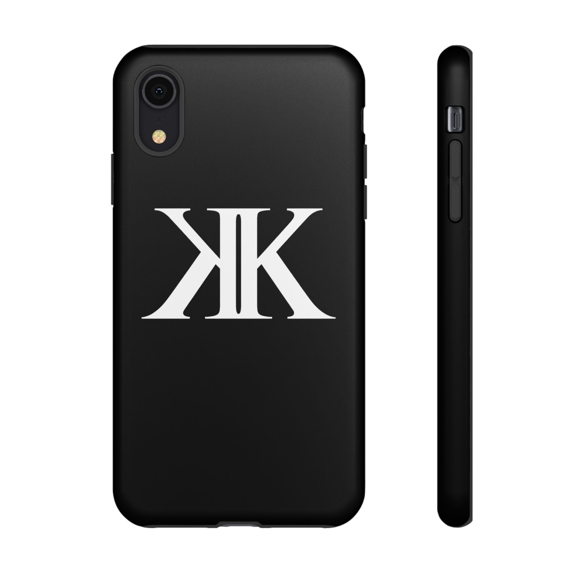 Monogram KK Phone Case BLACK — Tough Protective iPhone Cover
