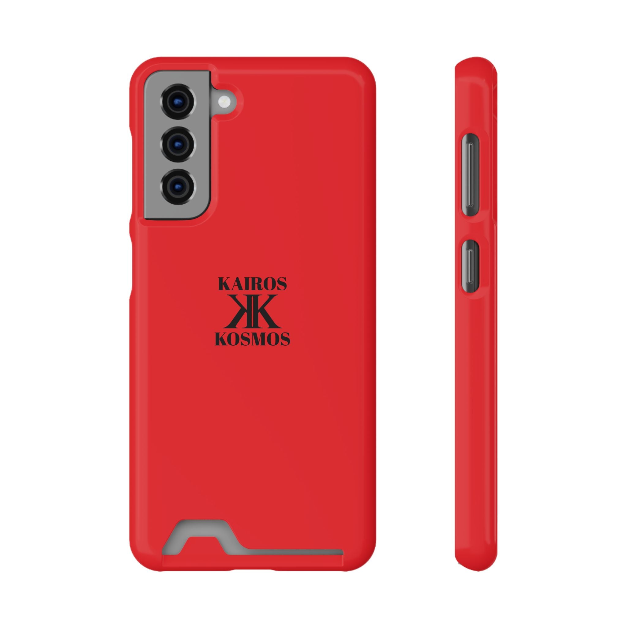Kairos Kosmos RED Cardholder Phone Case — Slim Protective Wallet Case