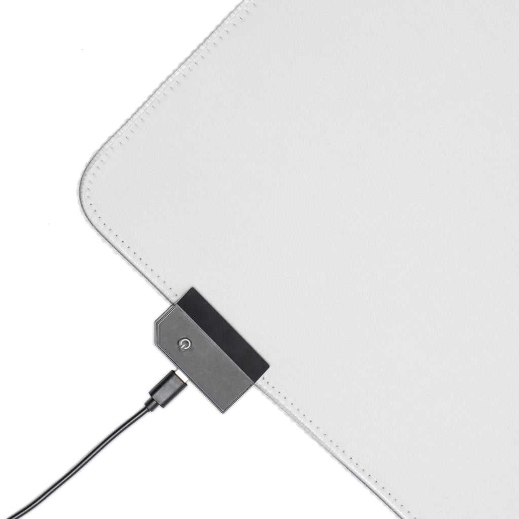 LED Gaming Mouse Pad — Kairos Kosmos Logo RGB Desk Mat