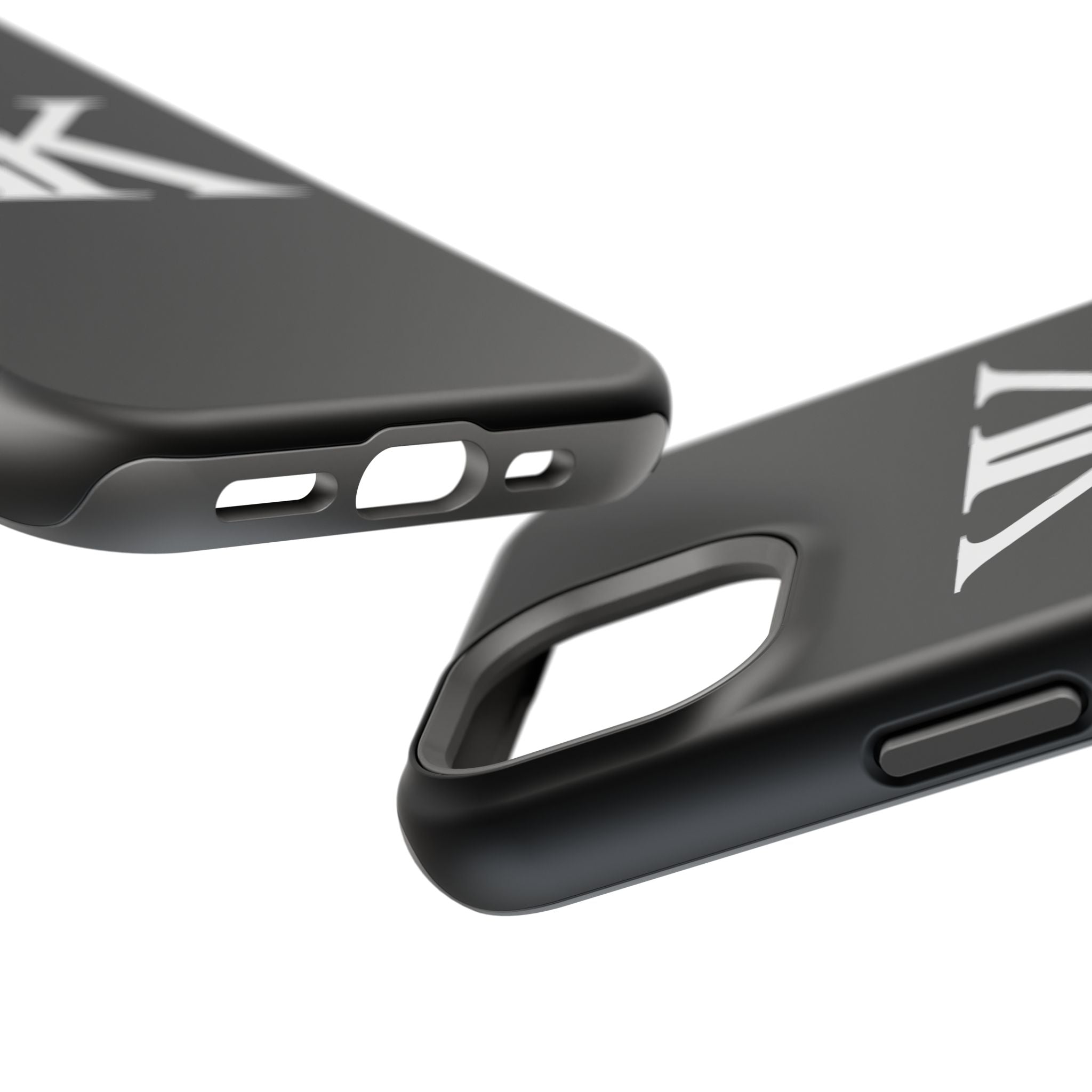 Magnetic Impact-Resistant BLACK Case with Bold KK Monogram