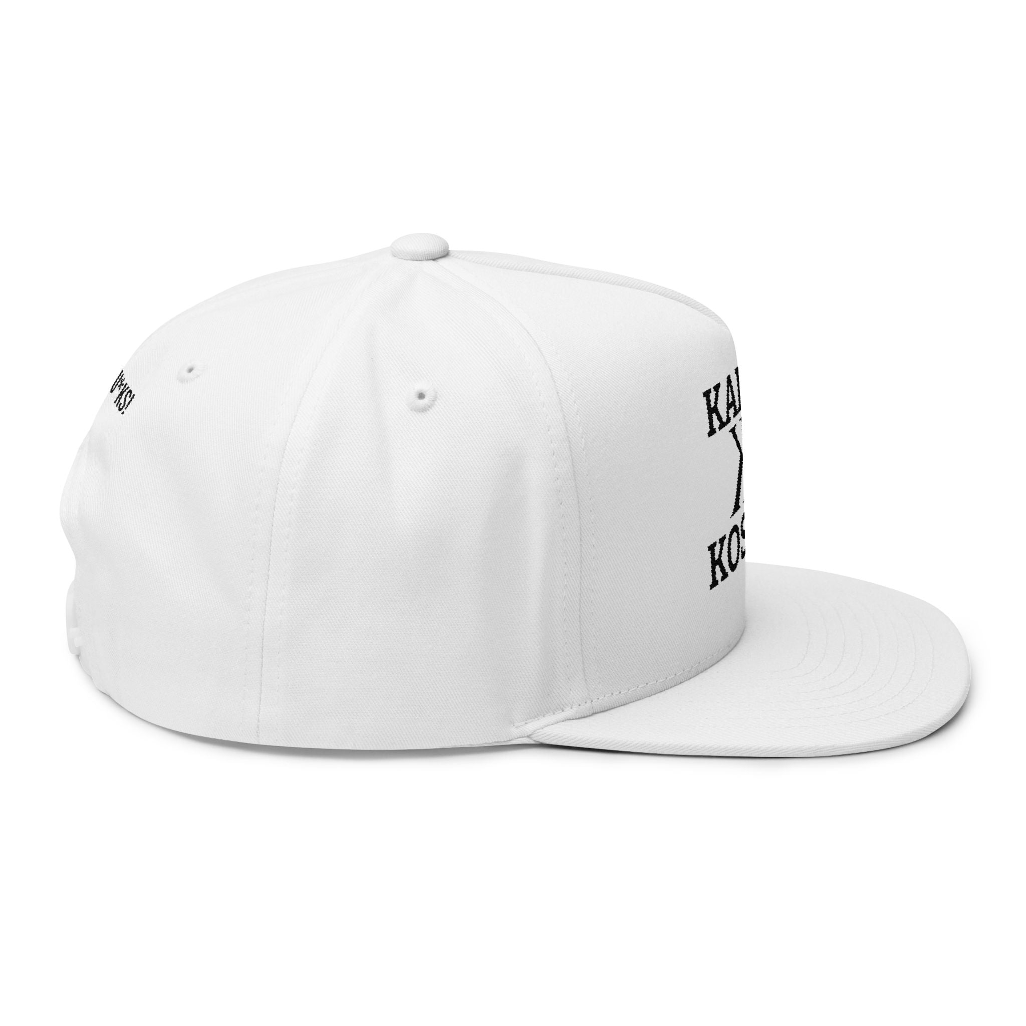 Kairos Kosmos Embroidered Flat Bill Cap — 'Give No Fu*ks' Snapback Hat