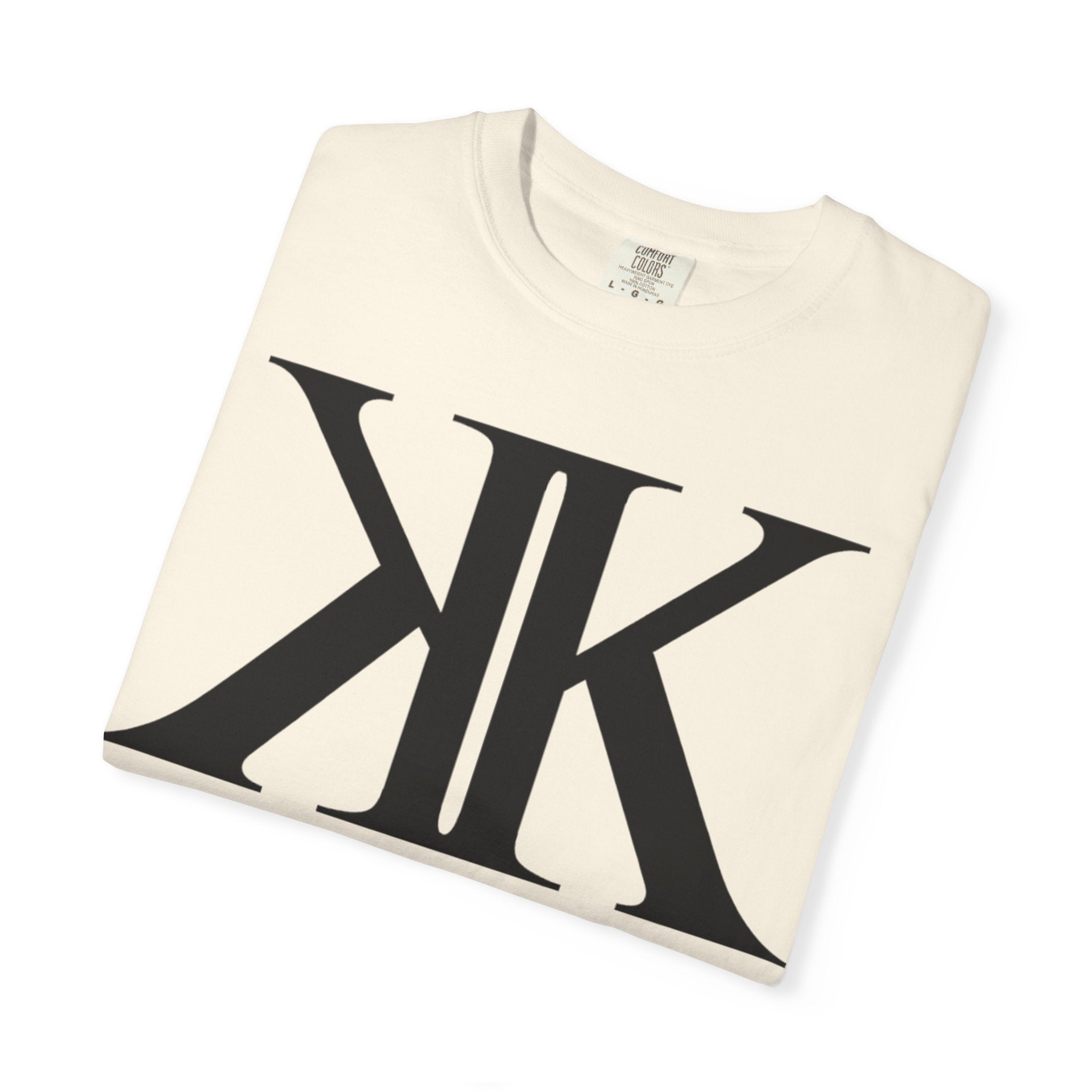KK Monogram Tee — Bold Symmetrical Lettermark T-Shirt