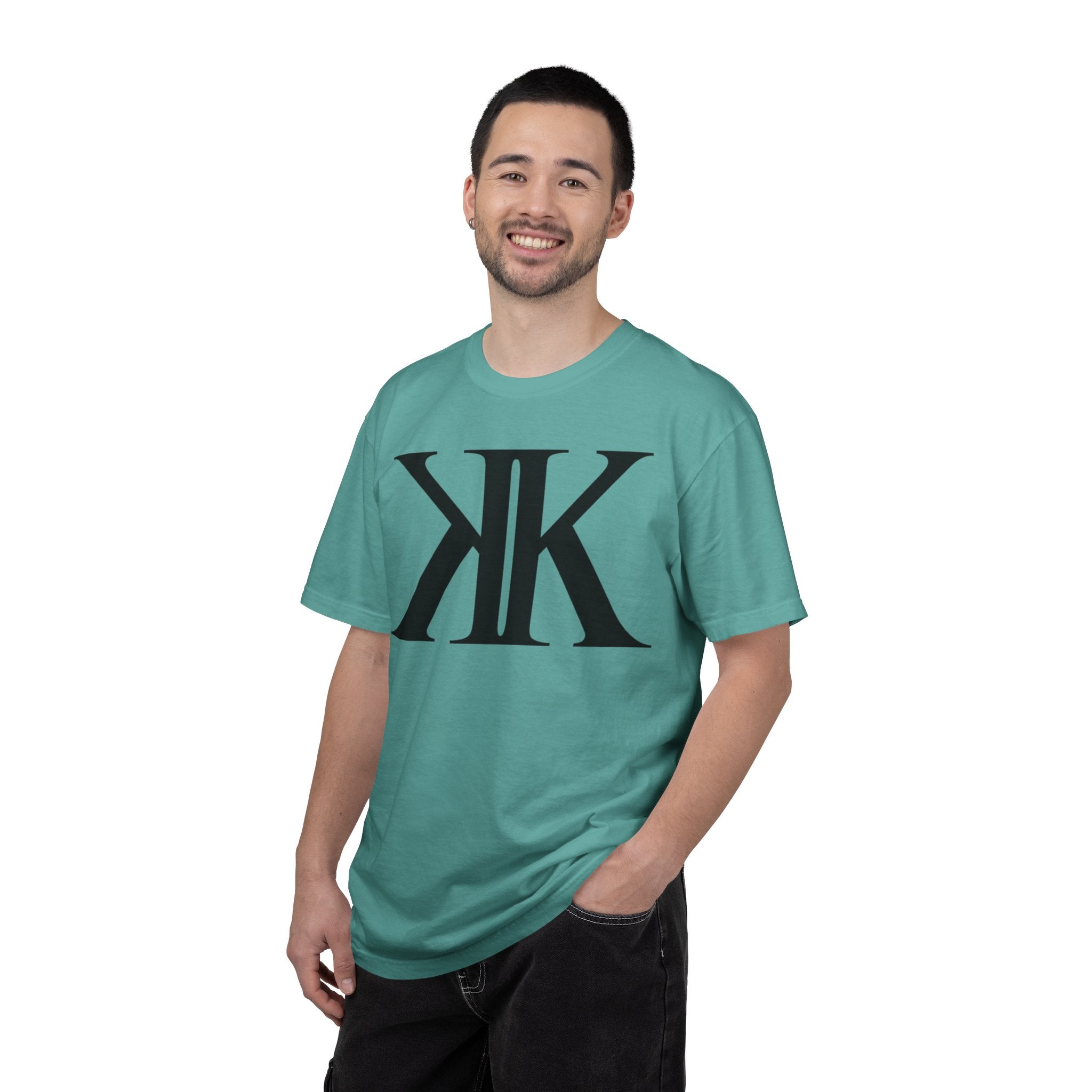 KK Monogram Tee — Bold Symmetrical Lettermark T-Shirt