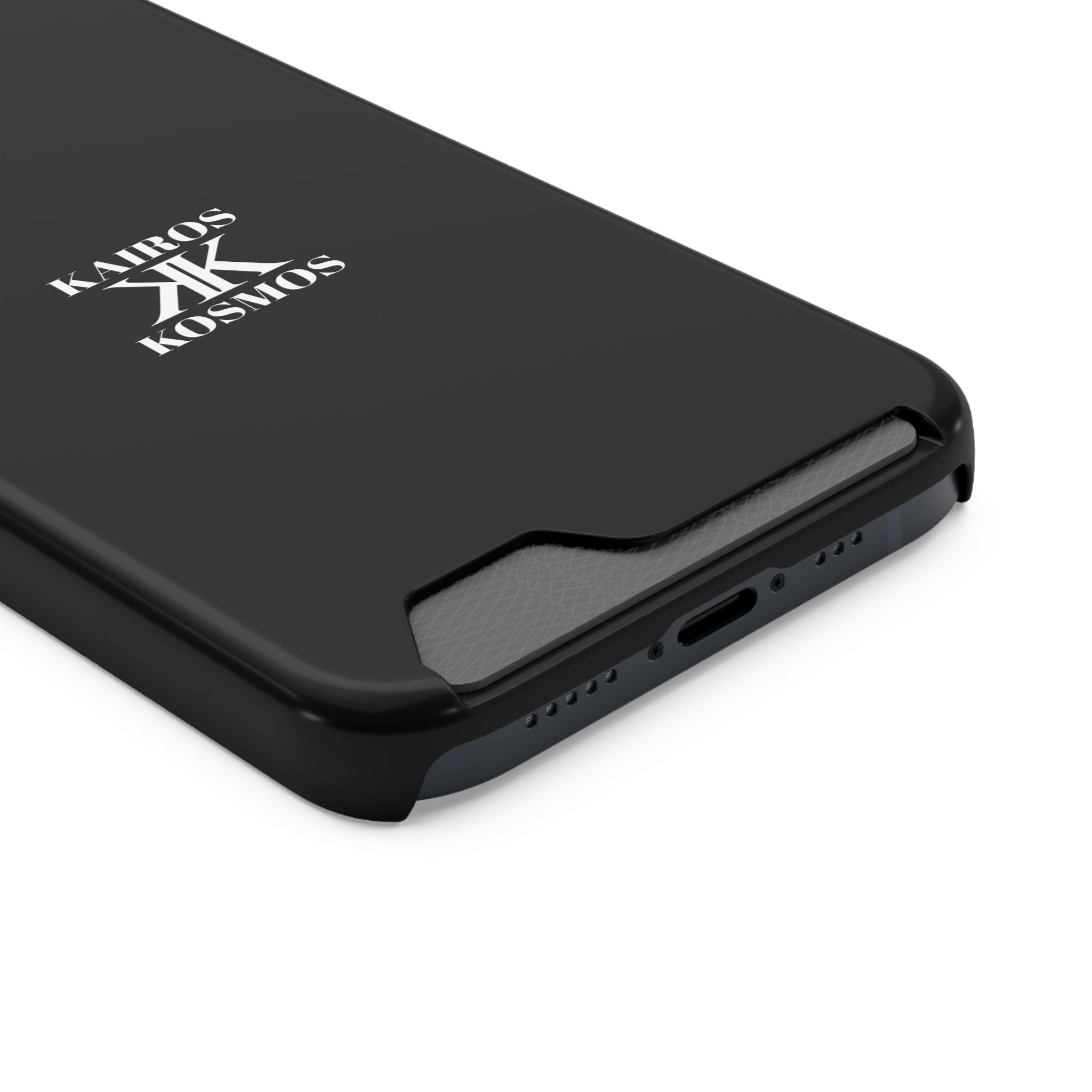 Kairos Kosmos BLACK Cardholder Phone Case — Slim Protective Wallet Case