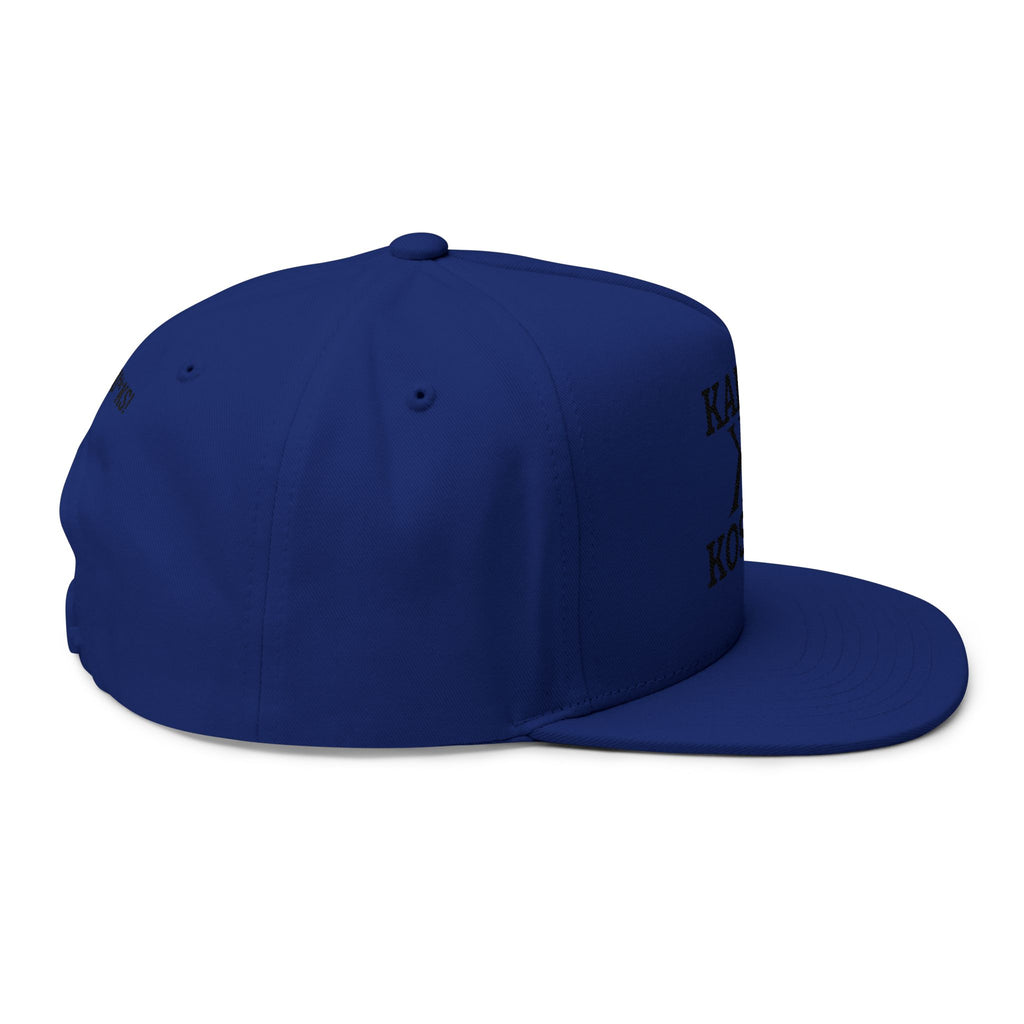 Kairos Kosmos Embroidered Flat Bill Cap — 'Give No Fu*ks' Snapback Hat