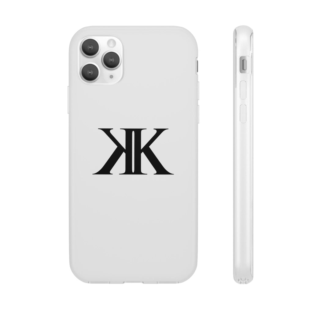 Monogram KK Phone Case — Minimalist Black Logo Flexi Case