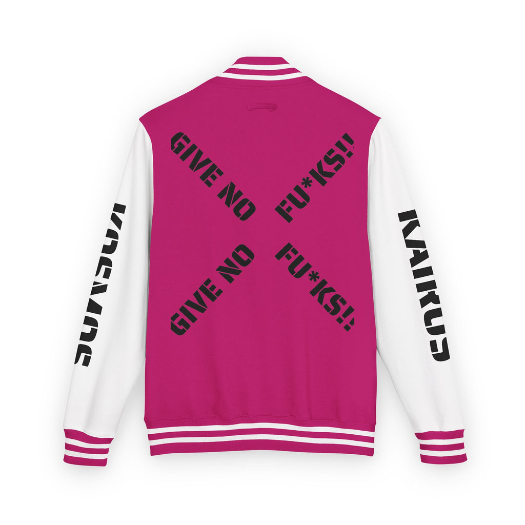 Letterman Jacket — "Give No Fu*ks" Bold Varsity Bomber