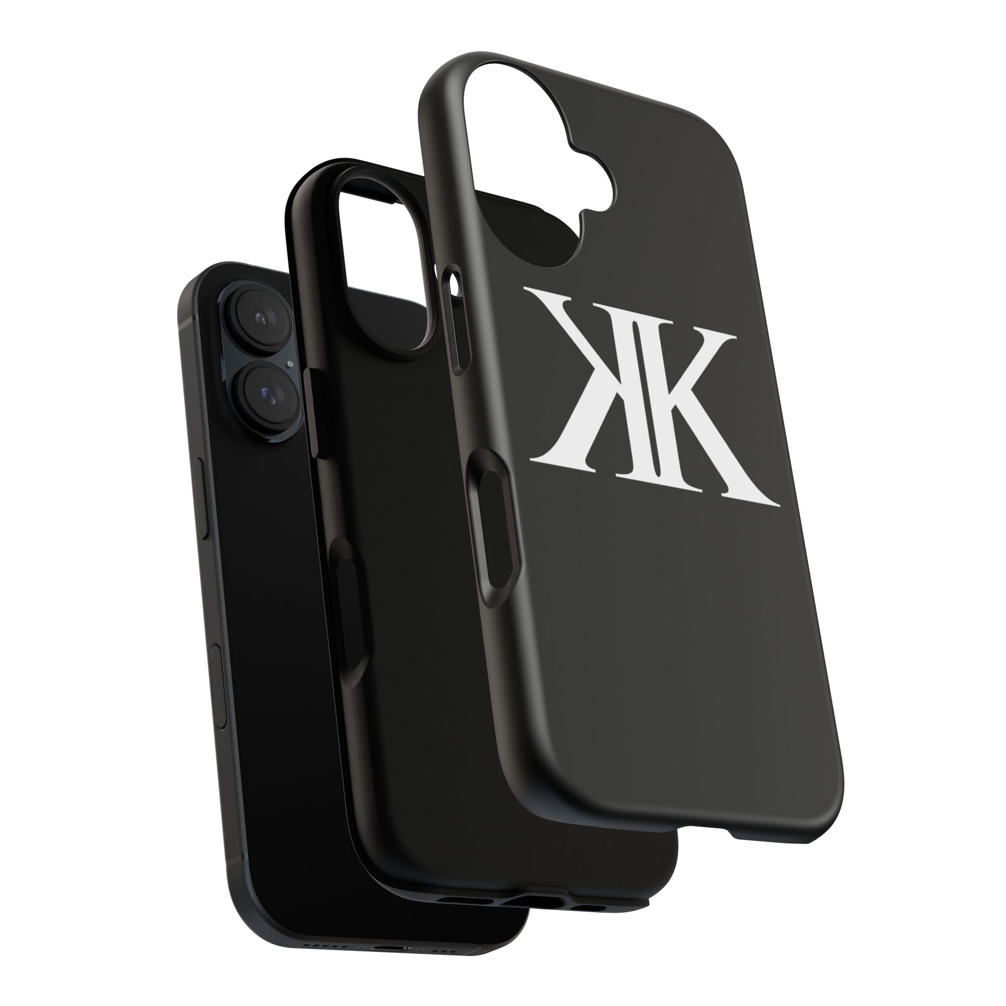 Monogram KK Phone Case BLACK — Tough Protective iPhone Cover