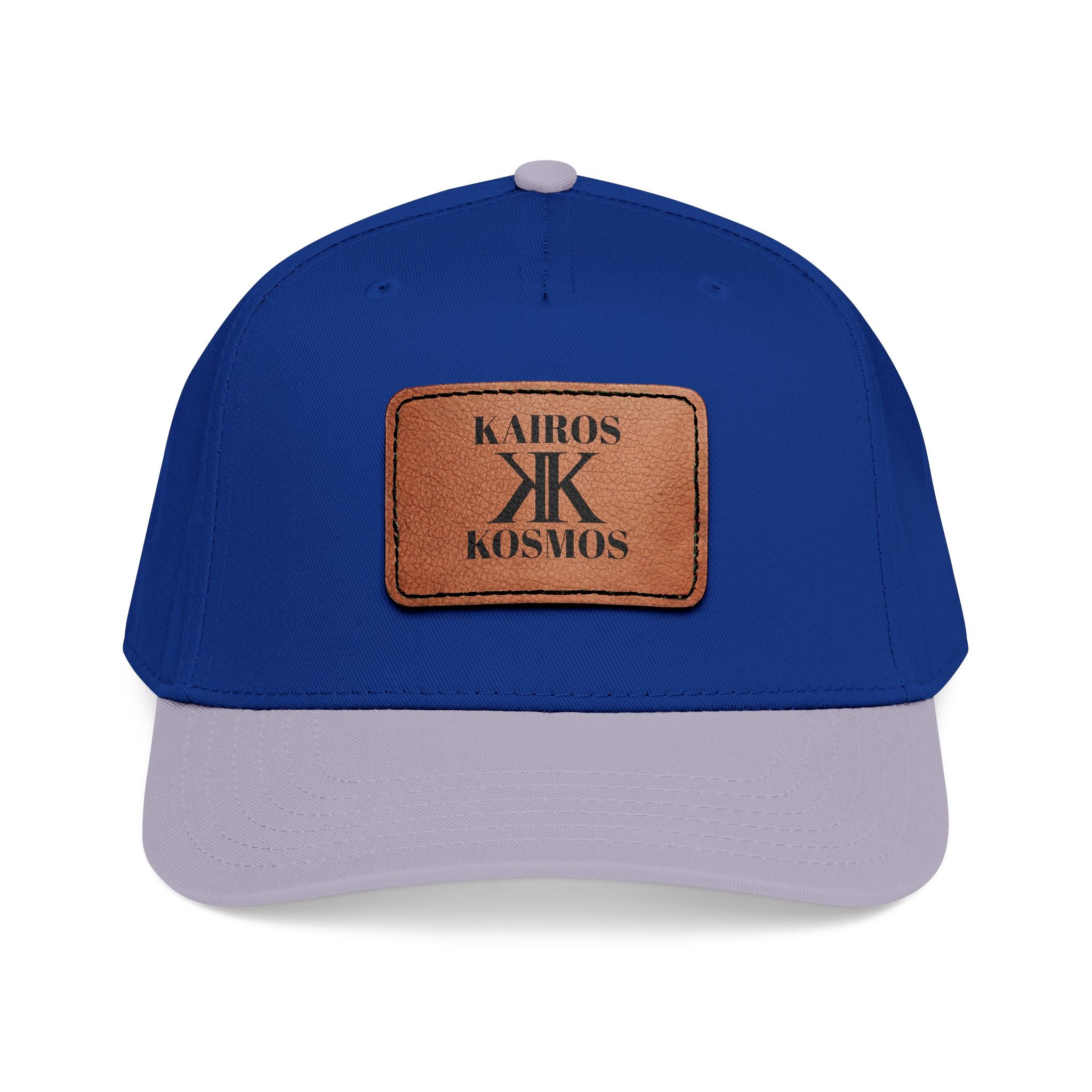 Leather Patch Baseball Cap — Kiros Kosmos Logo