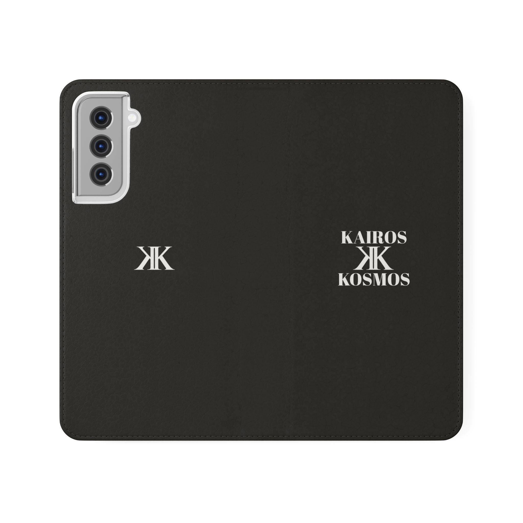 Kairos Kosmos Logo BLACK Flip Phone Case