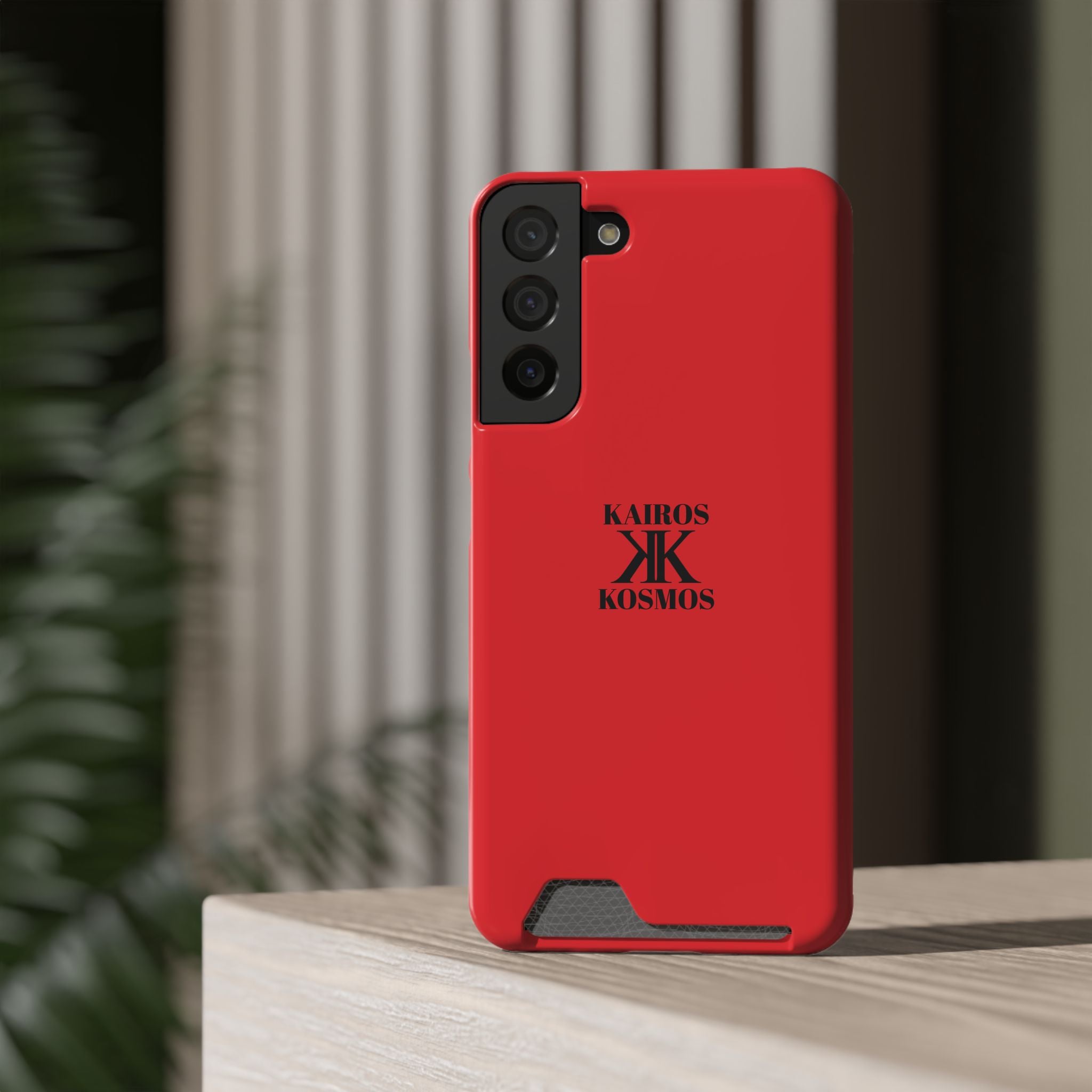 Kairos Kosmos RED Cardholder Phone Case — Slim Protective Wallet Case