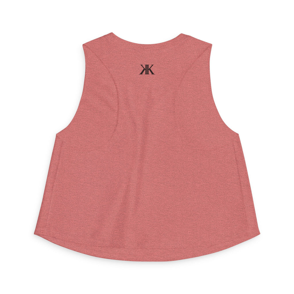 Women's Crop Top with Minimal Double K Logo – Stylish Monogram Tank